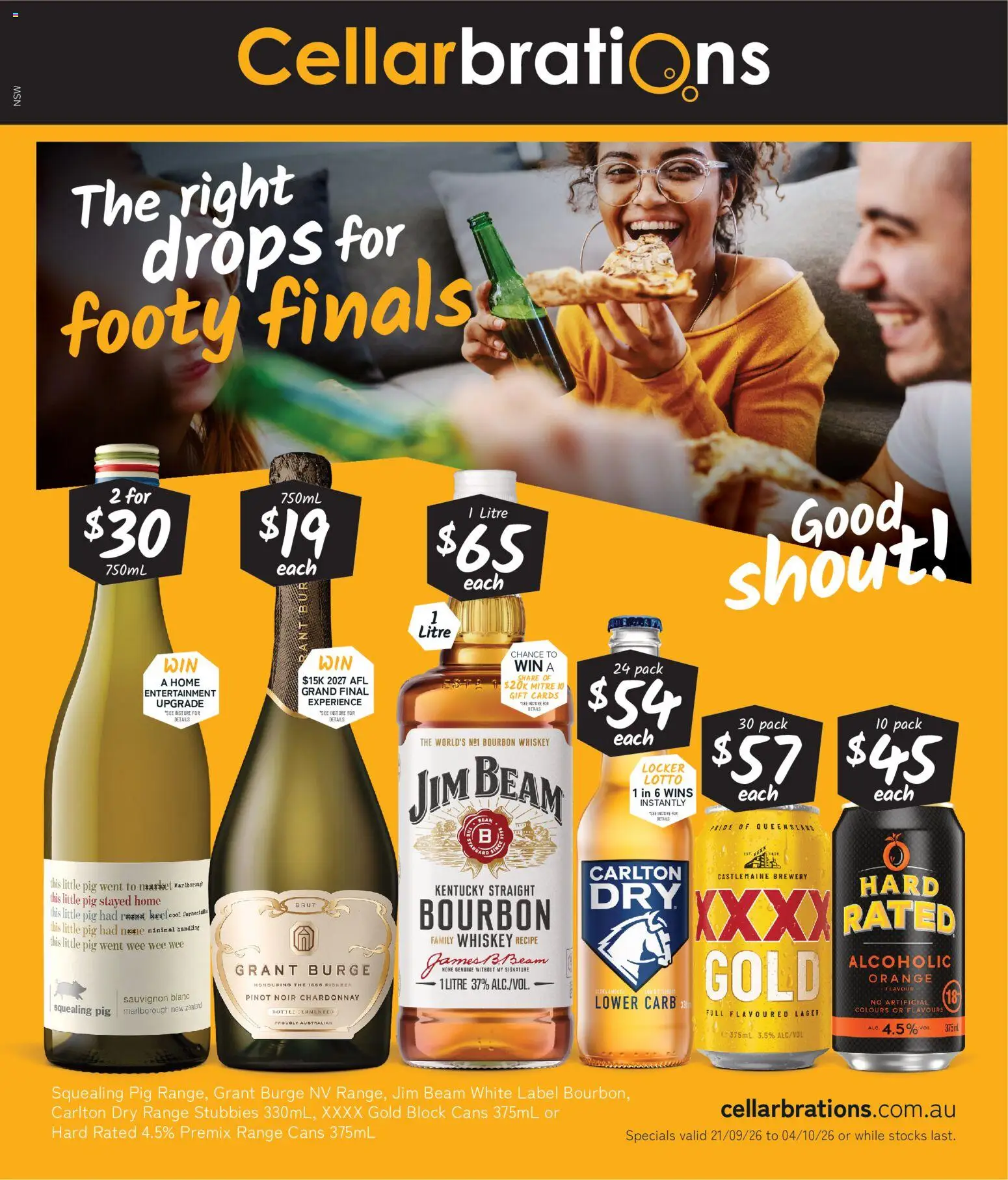 Preview of catalogue Cellarbrations catalogue from shop Cellarbrations valid 21/09/2026 - Jim Beam, Bourbon, Whiskey