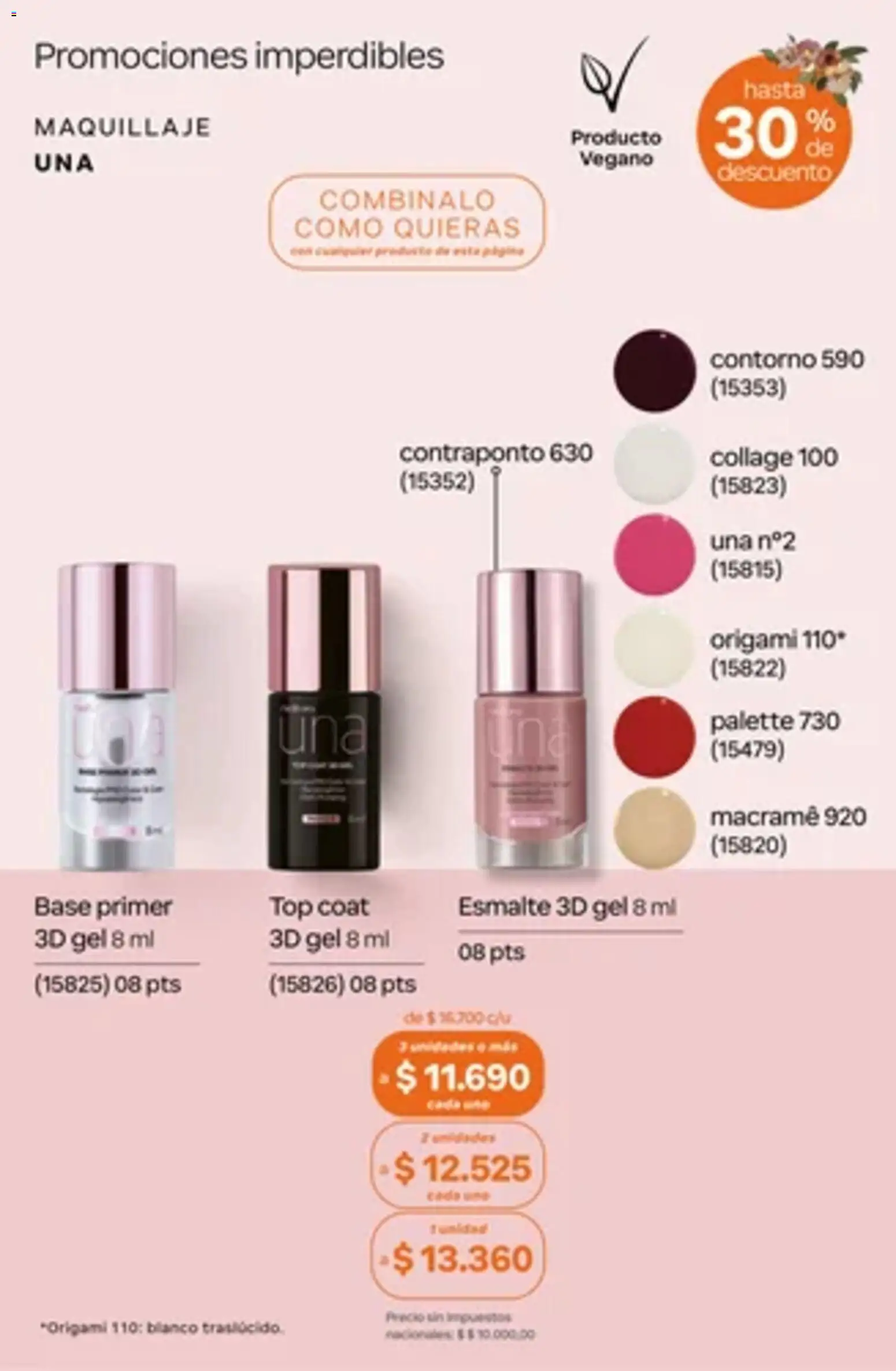 Vista previa del folleto de la tienda Natura válido desde el 01/10/2026 - Maquillaje, Top, Contorno