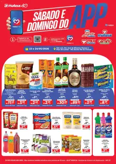 Pré-Visualização do folheto "Mateus ofertas Sabado e Domingo do App" da loja Mateus válido a partir de 23/05/2026