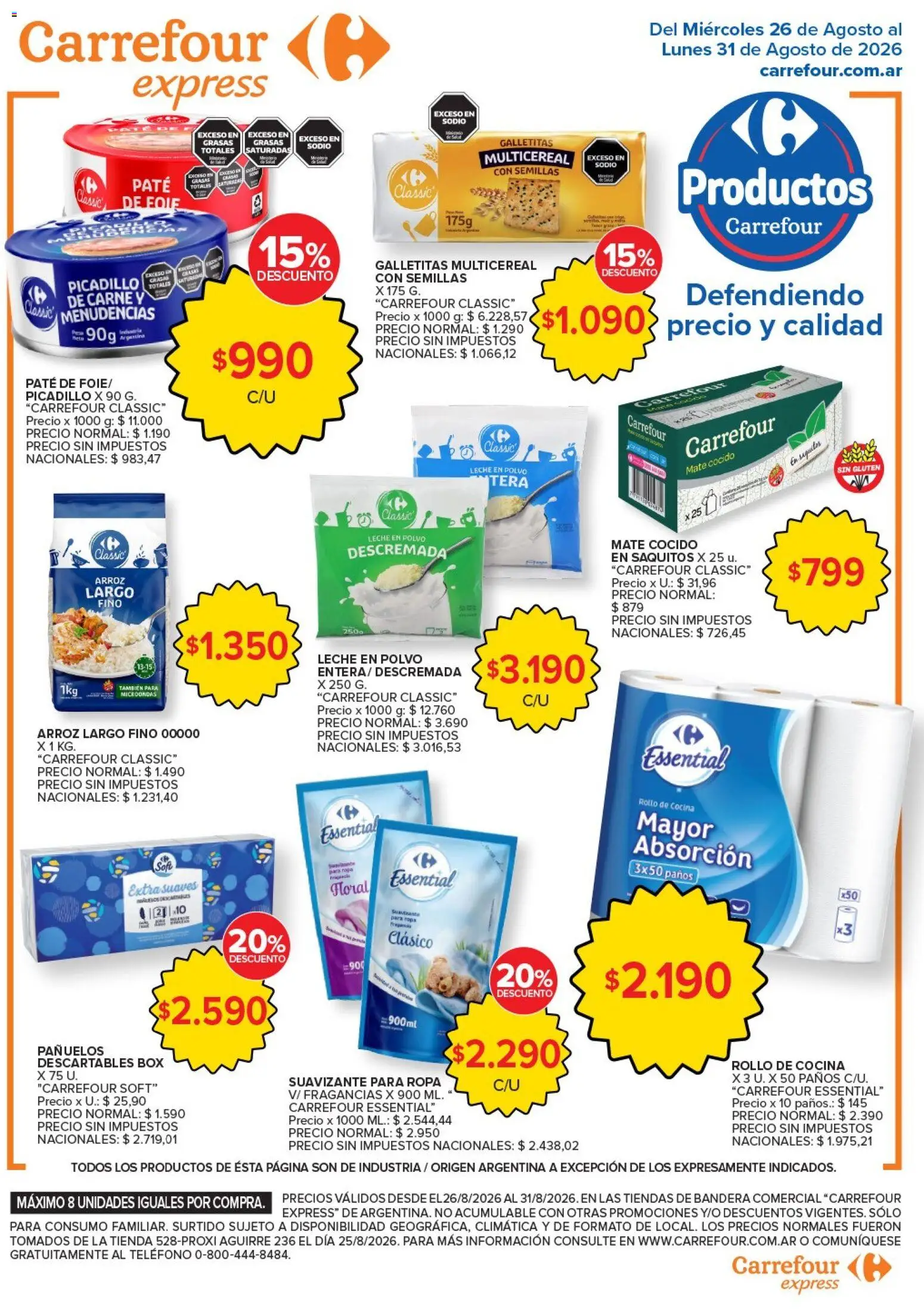 Vista previa del folleto de la tienda Carrefour válido desde el 26/08/2026 
