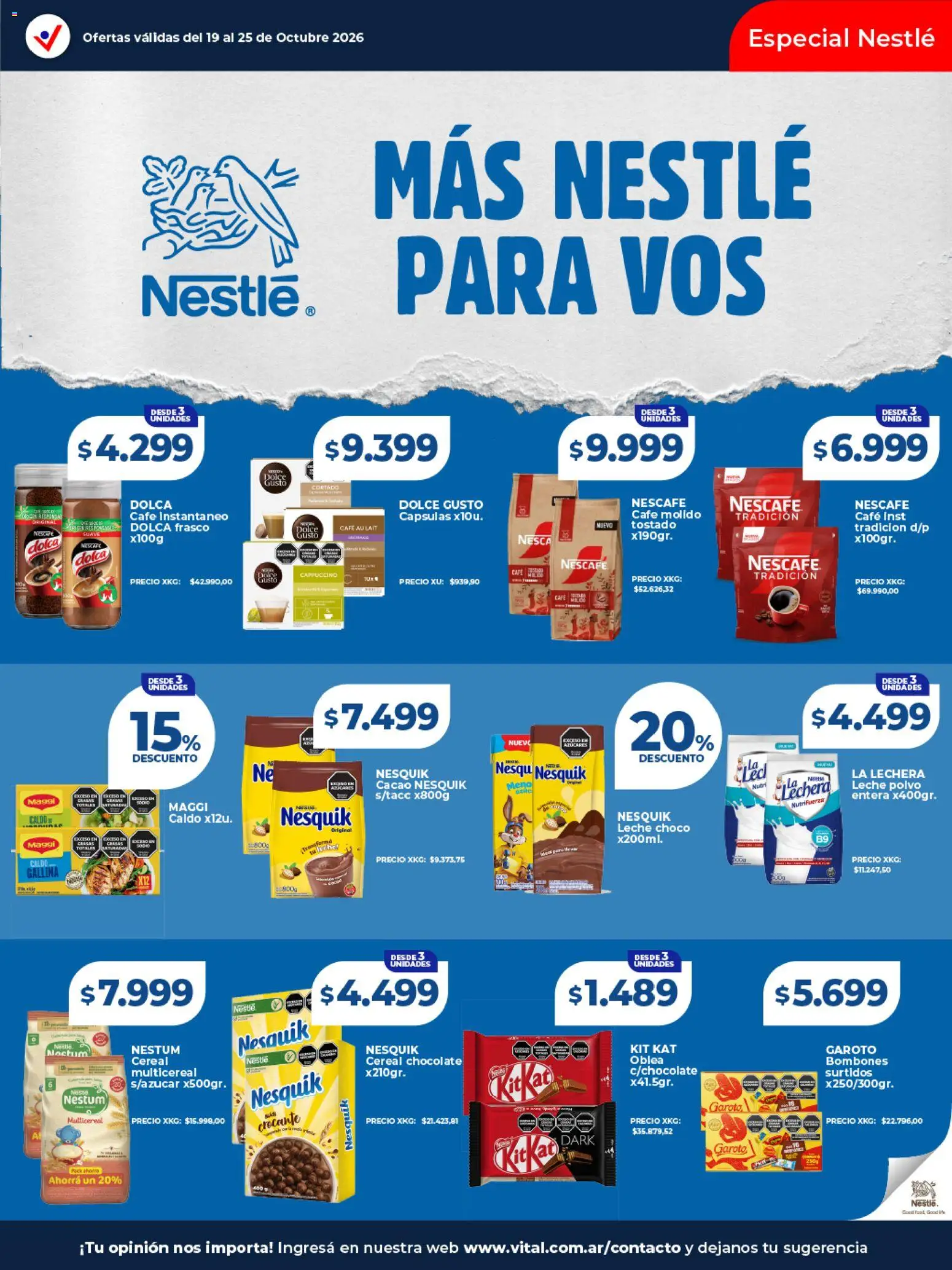 Vista previa del folleto de la tienda Vital válido desde el 19/10/2026 