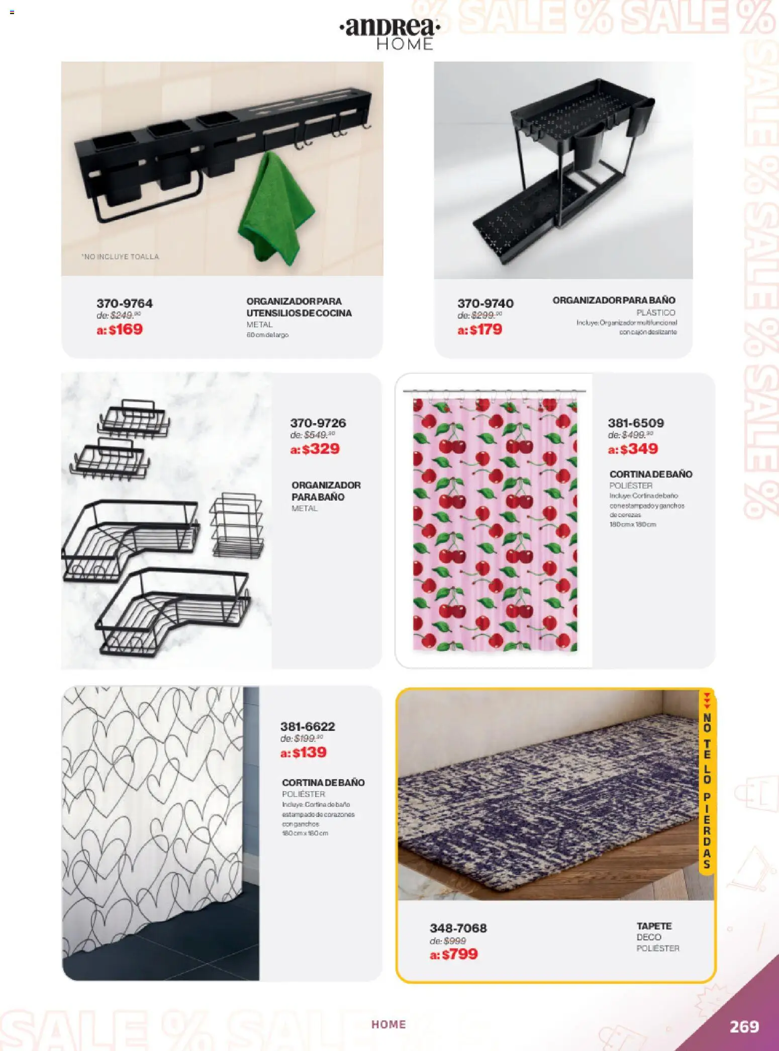 Vista previa las ofertas de la tienda Andrea - Catálogo Outlet desde el 21/12/2025 - Cocina, Baño, Toalla, Organizador, Utensilios de cocina, Tapete