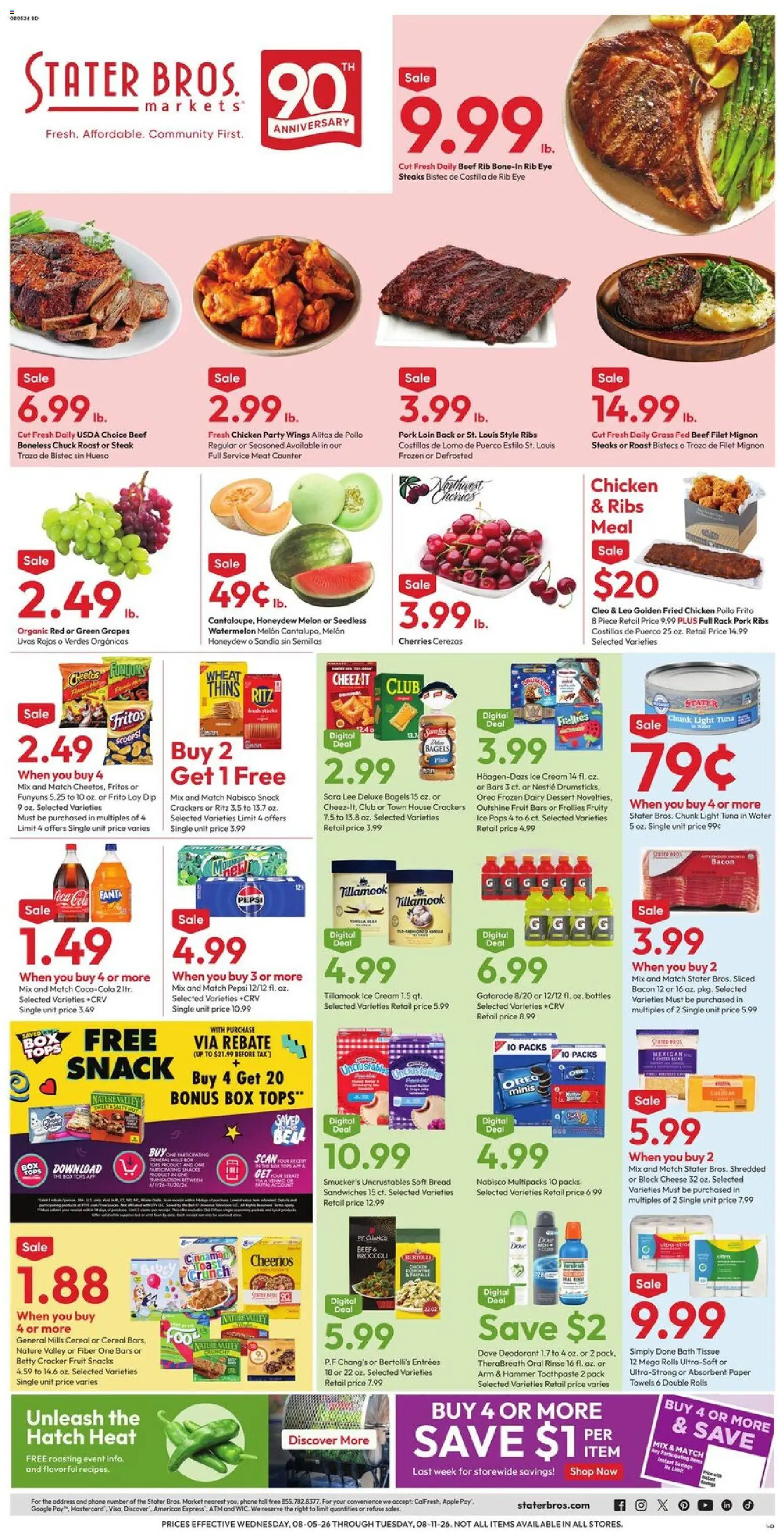 Ad Preview of Stater Bros Stater Bros Weekly Ad from 08/05/2026