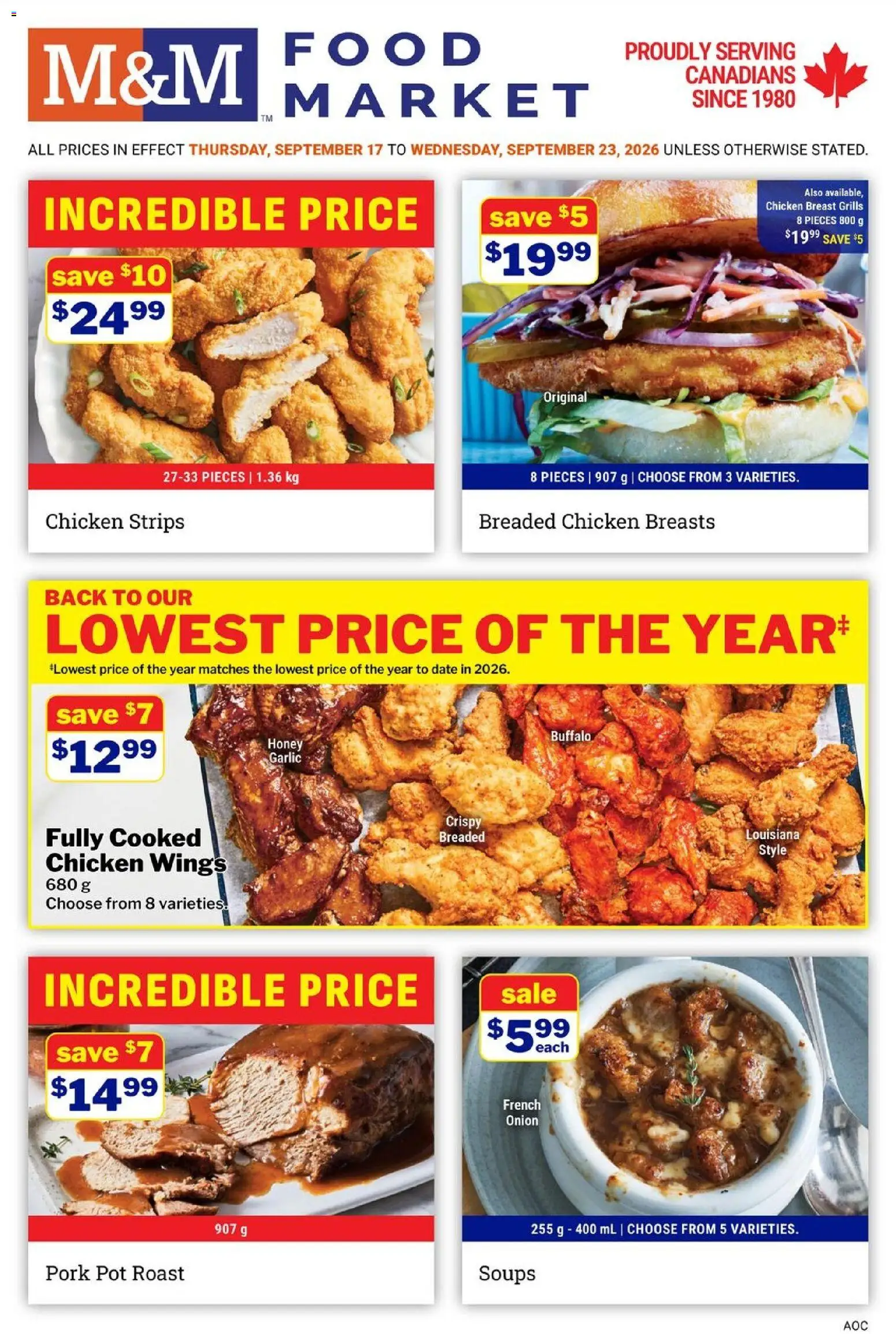 Preview of leaflet M&M Food Market weekly flyer / circulaire from shop M&M Food Market is valid from Sep 17, 2026