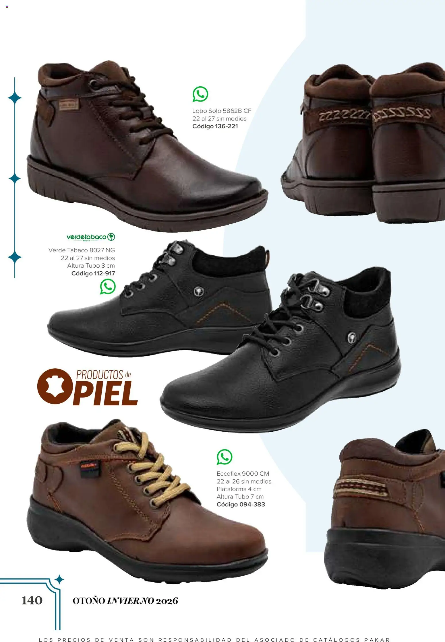 Vista previa las ofertas de la tienda SC Pakar - SC Pakar catálogo Bota desde el 31/07/2026 