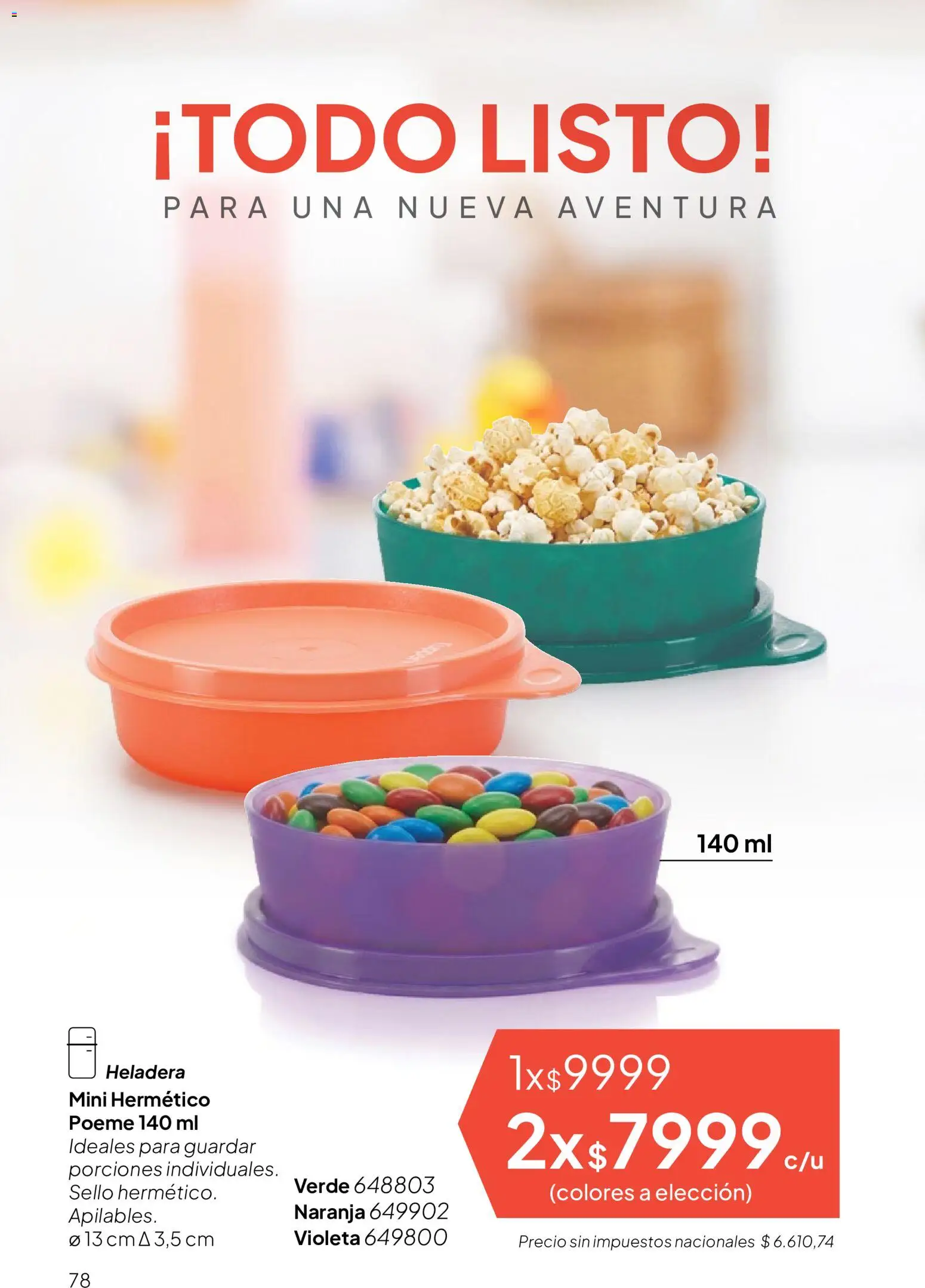 Vista previa del folleto de la tienda Tupperware válido desde el 04/08/2026 