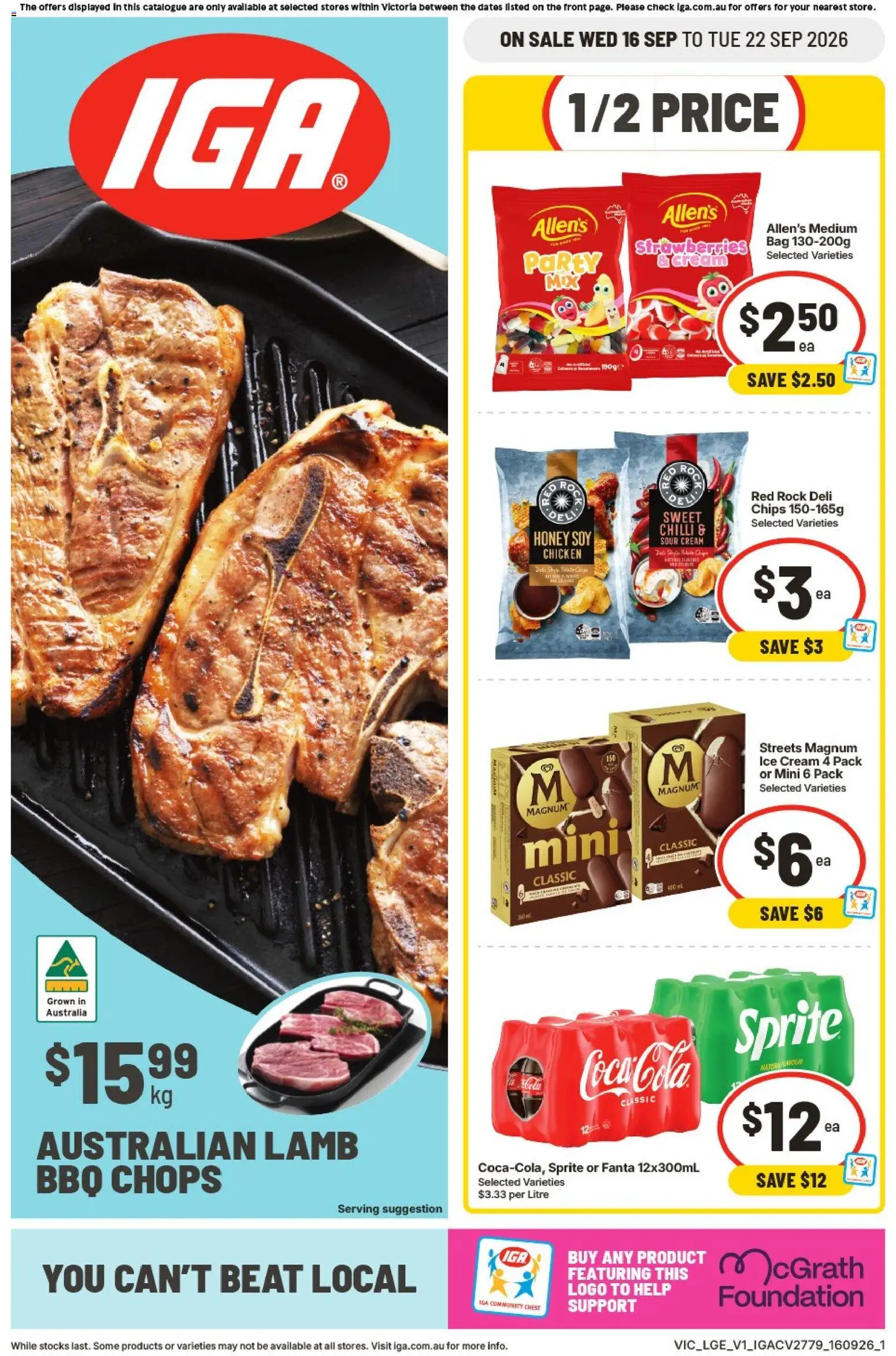 Preview of catalogue IGA catalogue Brunswick from shop IGA valid 16/09/2026