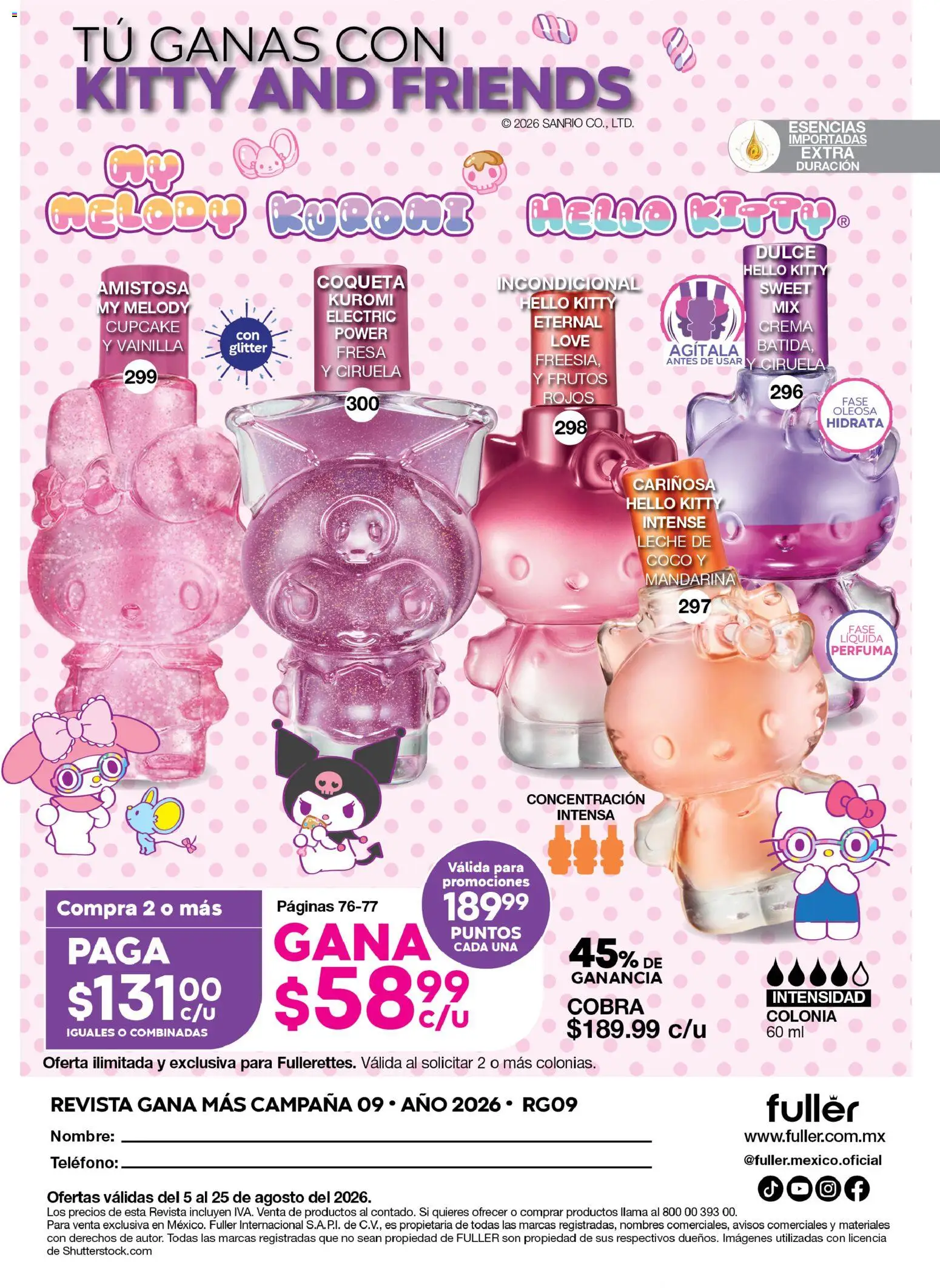 Vista previa las ofertas de la tienda Fuller - Fuller Gana Mas 9 2026 desde el 05/08/2026 