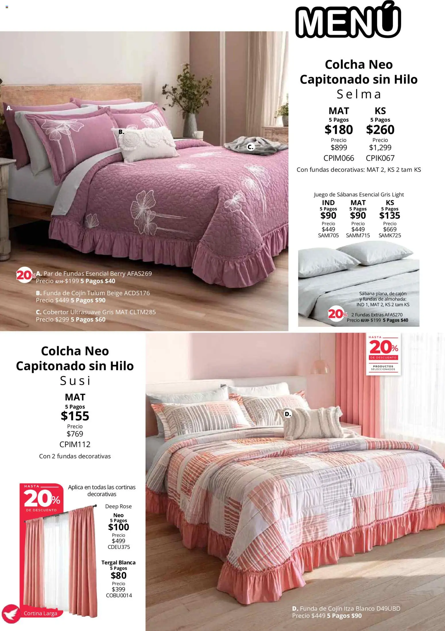 Vista previa las ofertas de la tienda Colchas Concord - Colchas Concord catálogo desde el 01/08/2026 
