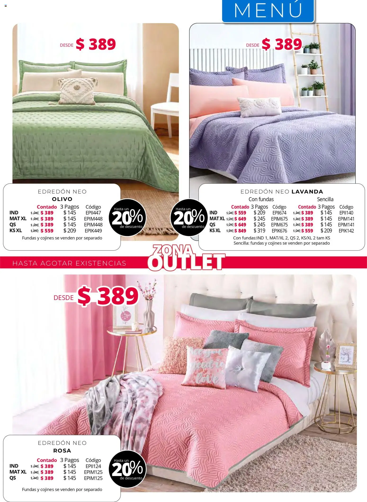 Vista previa las ofertas de la tienda Colchas Concord - Colchas Concord catálogo desde el 01/05/2026 