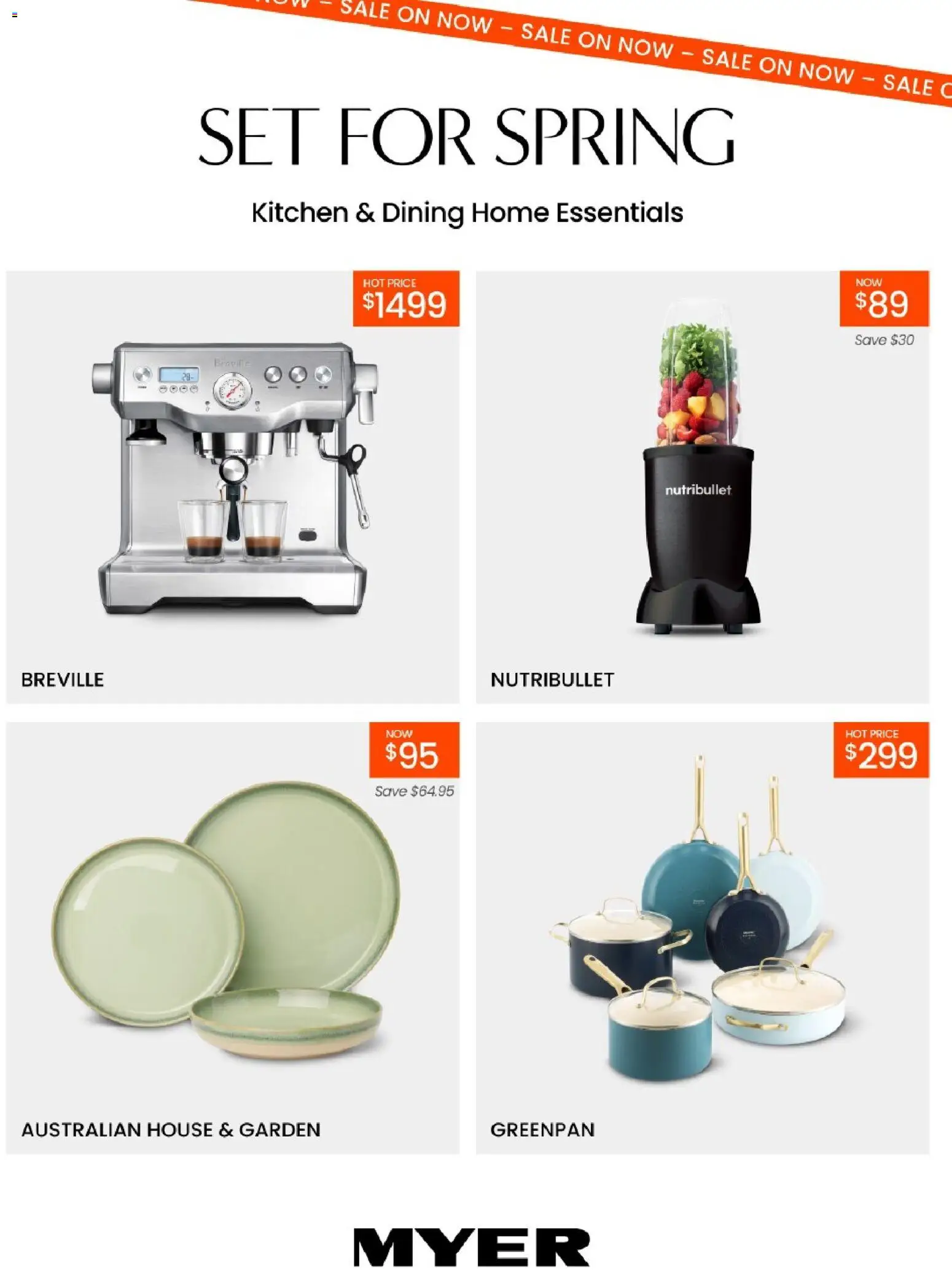 Preview of catalogue Myer Kitchen & Dining Home Essentials from shop Myer valid 09/08/2026