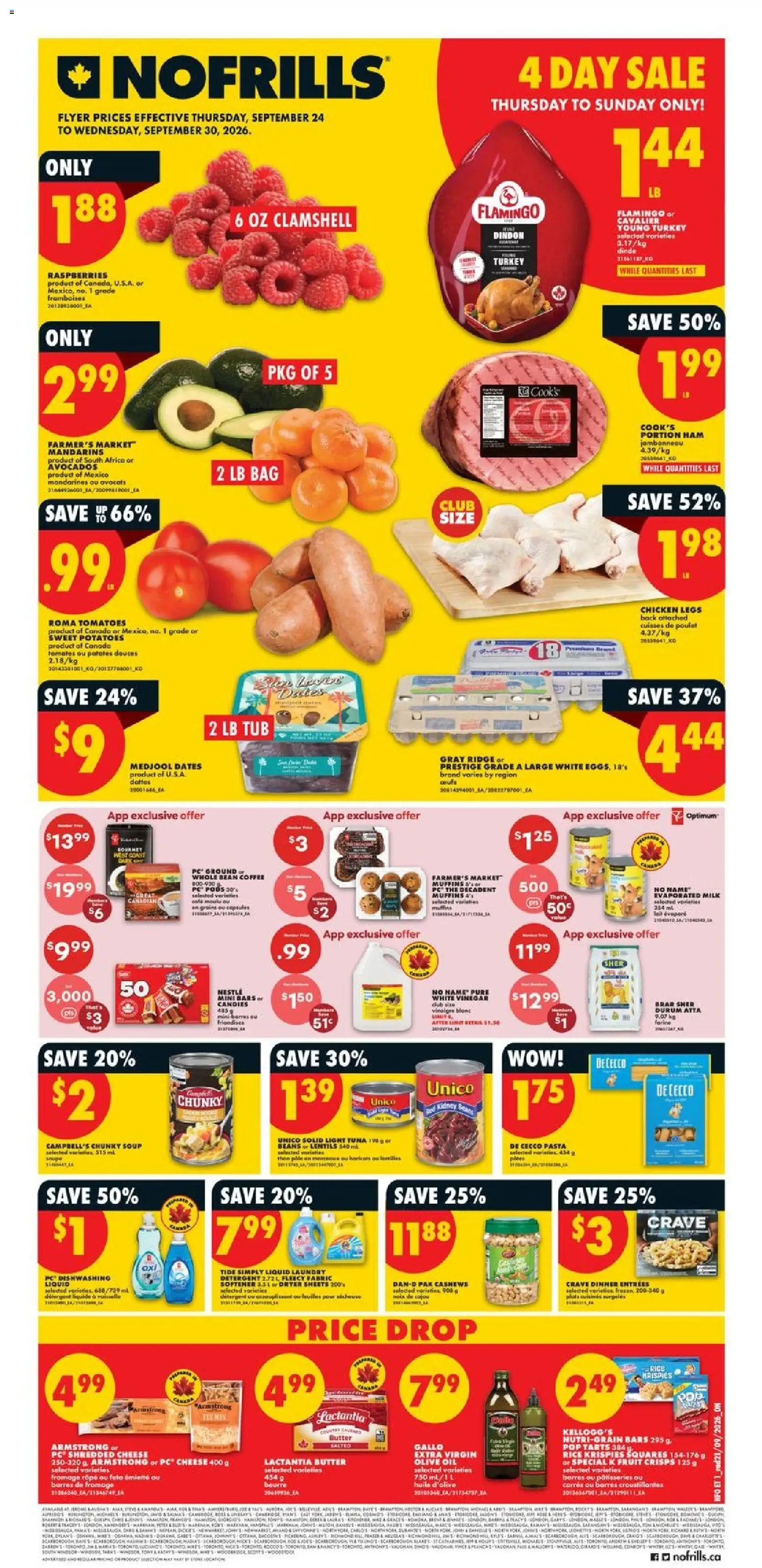 Preview of leaflet No Frills weekly flyer - ON from shop No Frills is valid from Sep 24, 2026