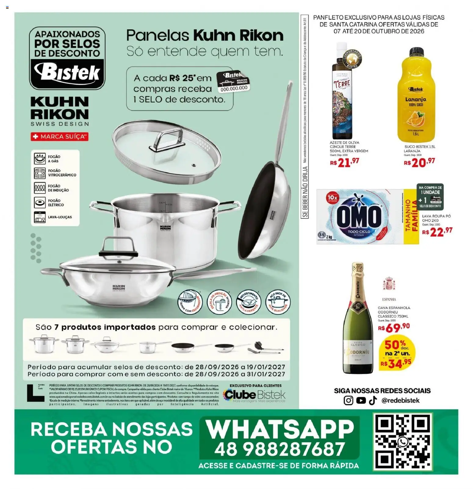Pré-Visualização do folheto "Bistek Supermercados ofertas Quinzenal" da loja Bistek Supermercados válido a partir de 07/10/2026