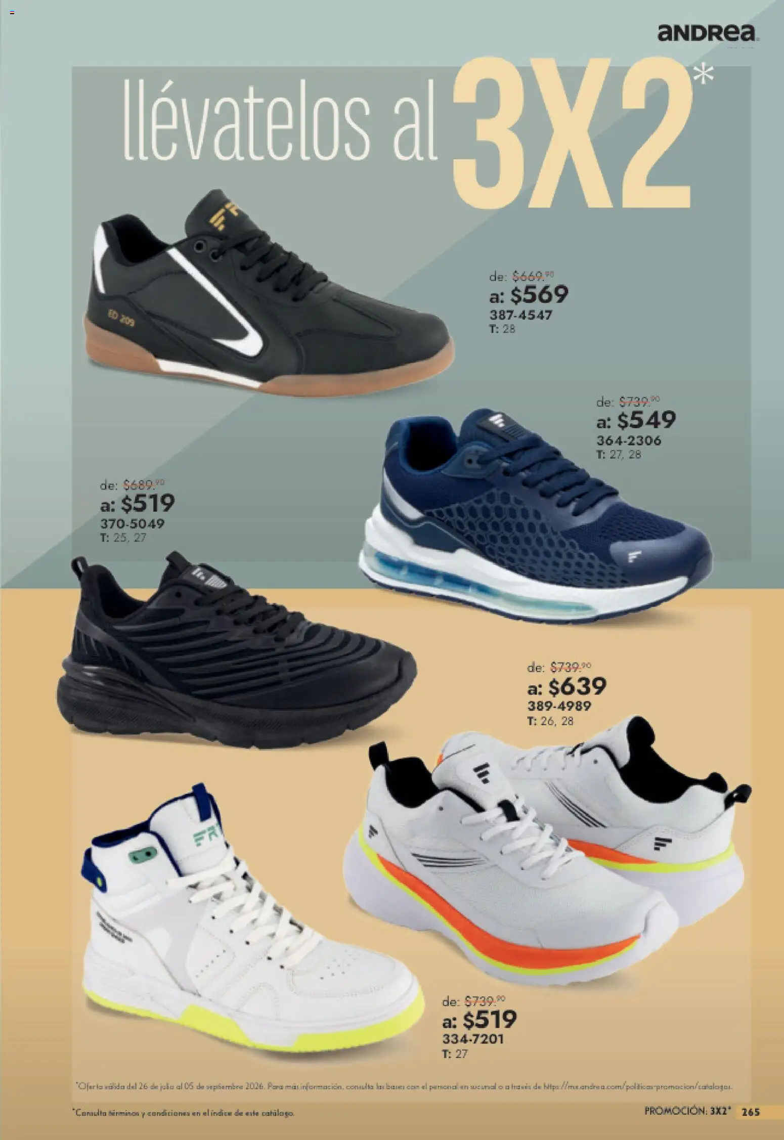 Vista previa las ofertas de la tienda Andrea - Andrea catálogo Outlet desde el 26/07/2026 