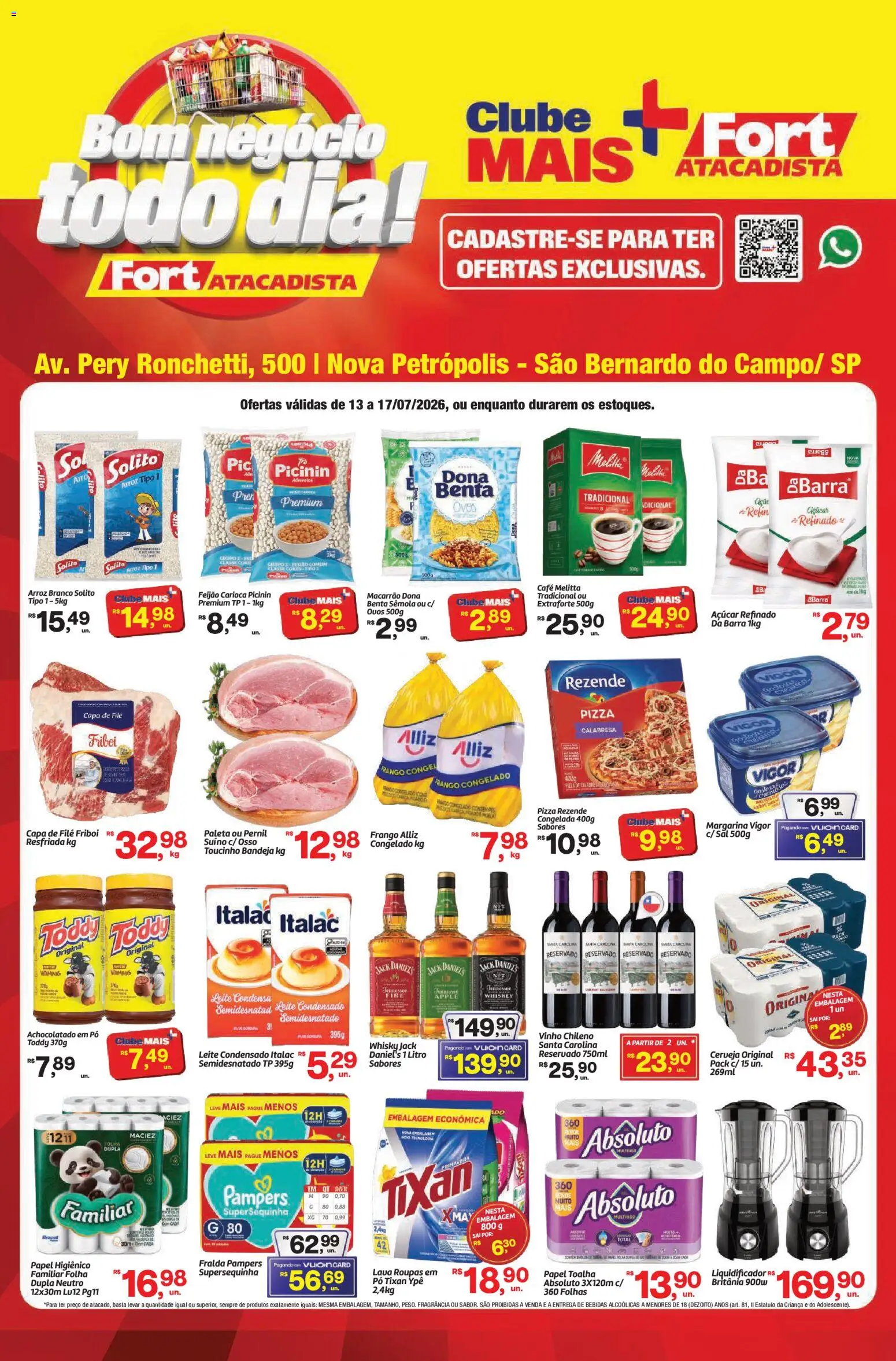 Pré-Visualização do folheto "Fort Atacadista - Ofertas da semana" da loja Fort Atacadista válido a partir de 13/07/2026