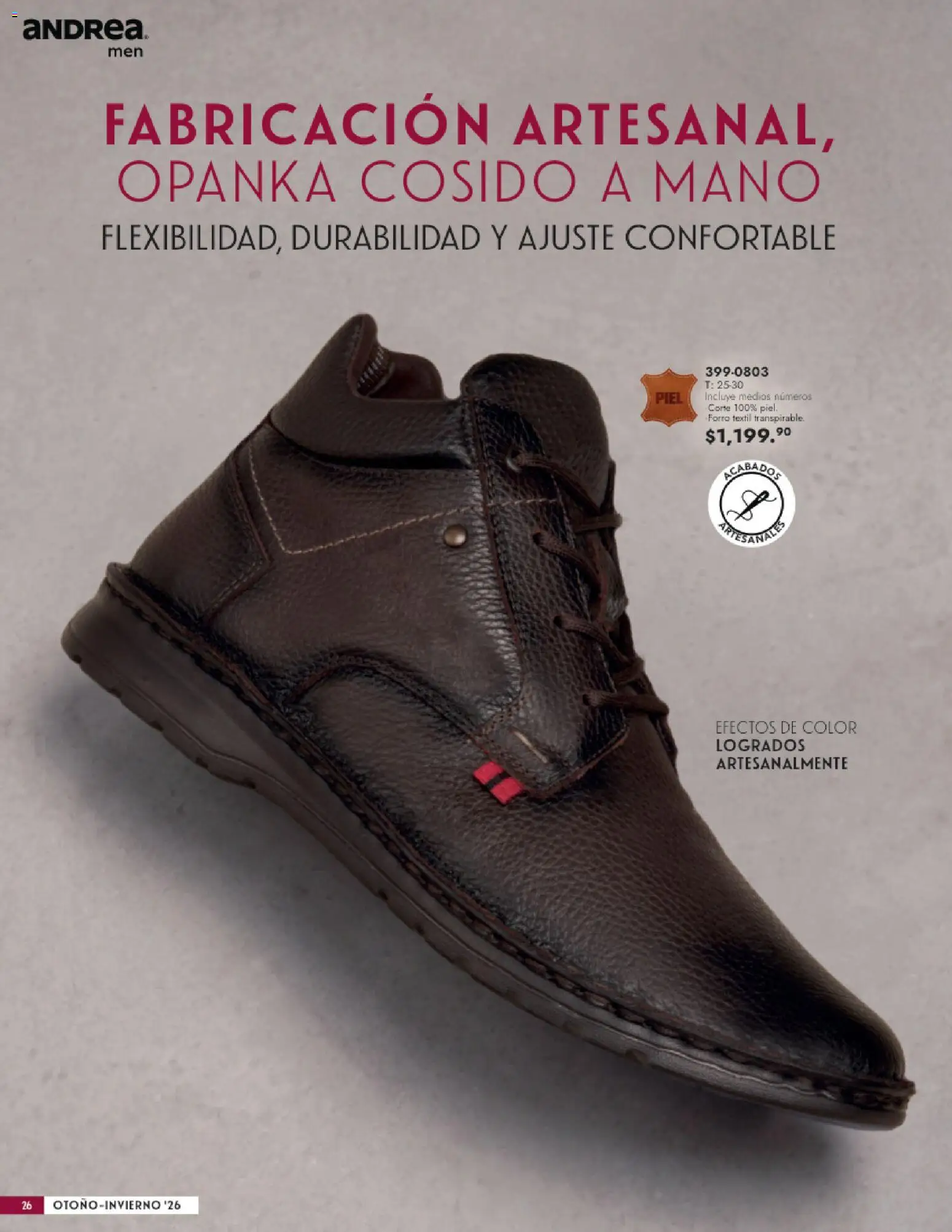 Vista previa las ofertas de la tienda Andrea - Andrea catálogo Calzado Caballero desde el 23/08/2026 