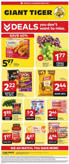 Preview of leaflet Giant Tiger weekly flyer from shop Giant Tiger is valid from Aug 19, 2026