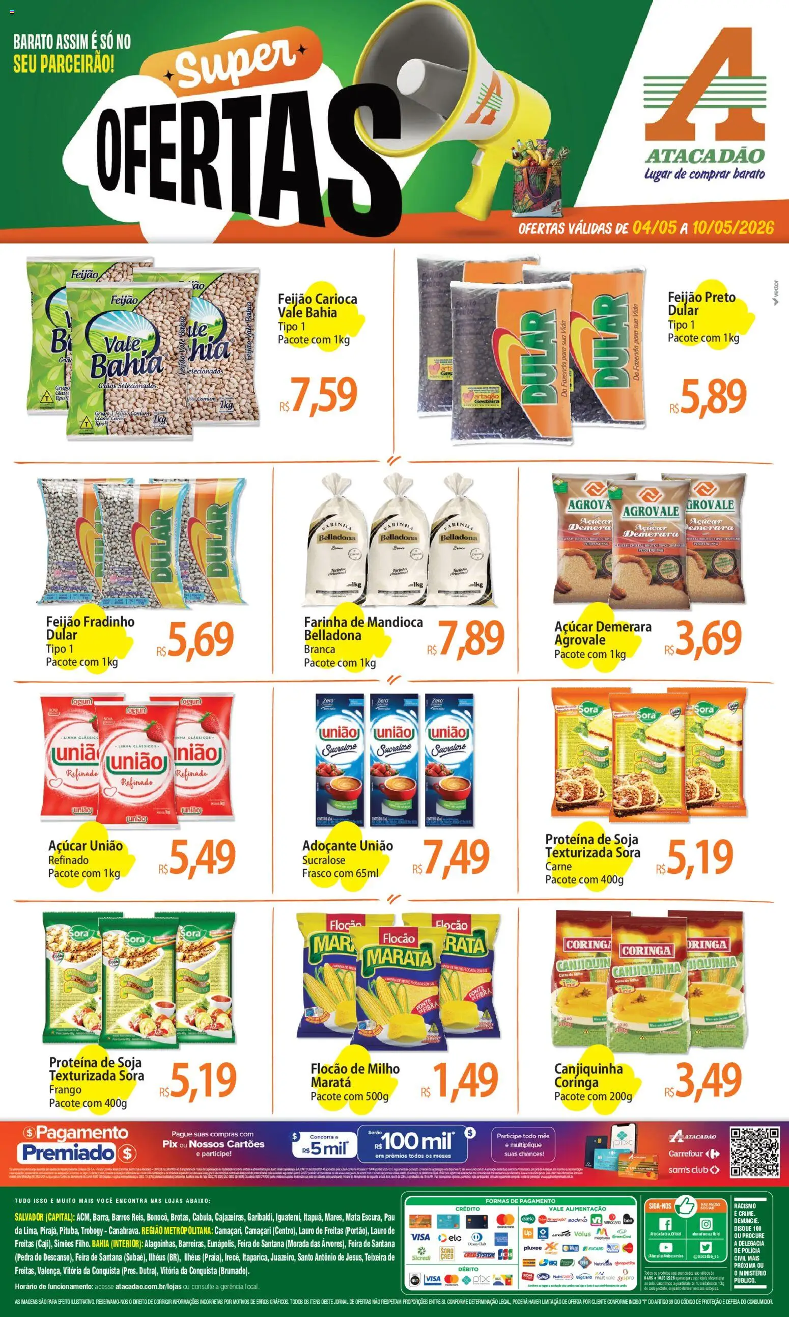 Pré-Visualização do folheto "Atacadão ofertas - BA" da loja Atacadão válido a partir de 04/05/2026
