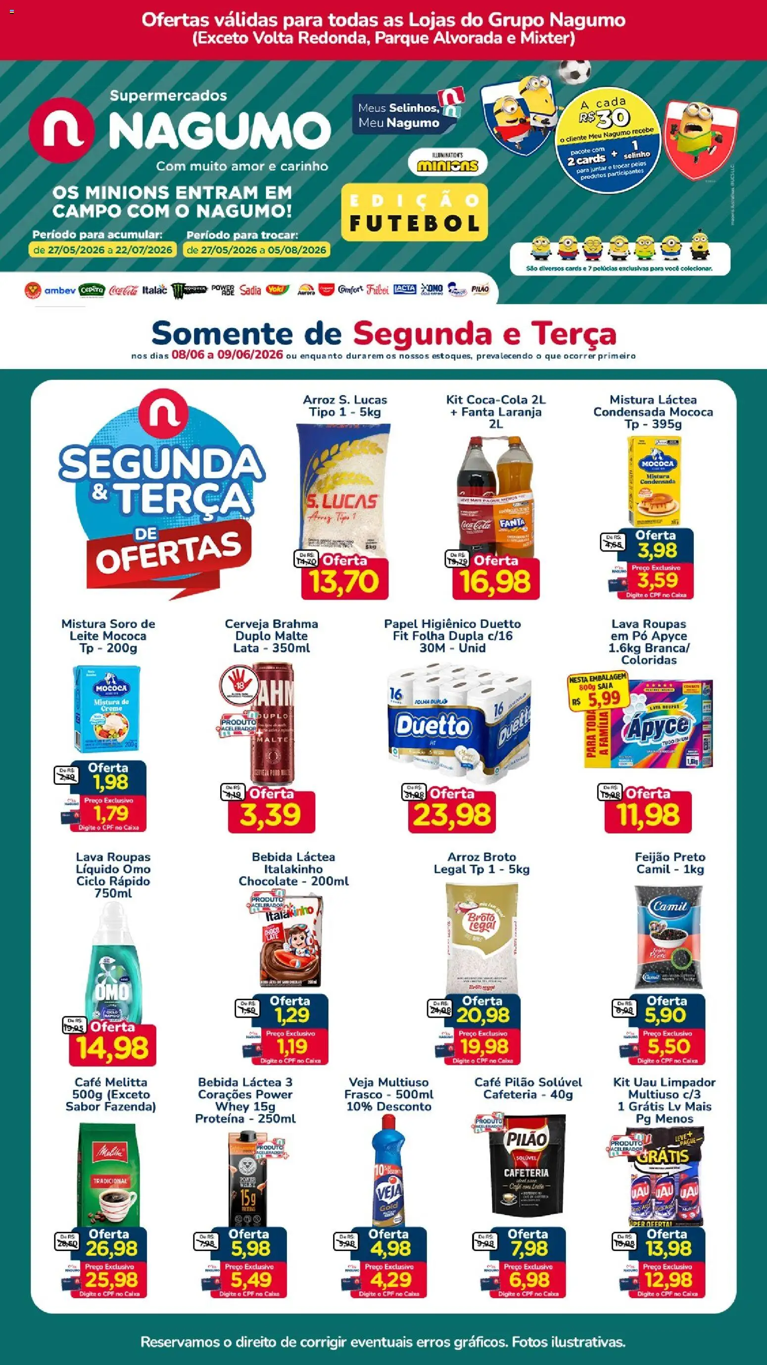 Pré-Visualização do folheto "Nagumo ofertas Segunda e Terça" da loja Nagumo válido a partir de 08/06/2026