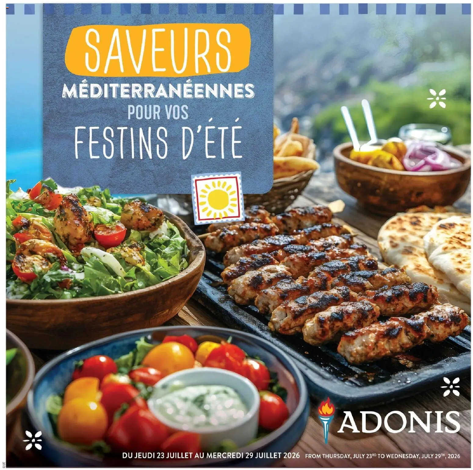 Preview of leaflet Adonis circulaire - Saveurs Méditerranéennes from shop Adonis is valid from Jul 23, 2026