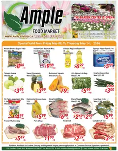 Un aperçu du dépliant Ample Food Market weekly flyer Brampton du magasin Ample Food Market est valide à partir 8 mai 2026