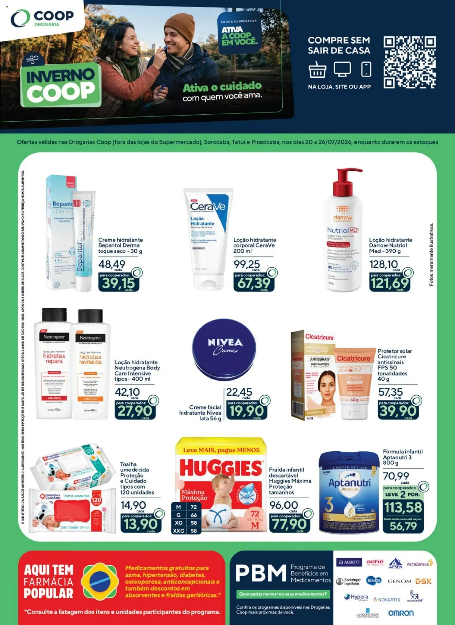 Pré-Visualização do folheto "Coop ofertas Inverno Drogaria" da loja Coop válido a partir de 20/07/2026