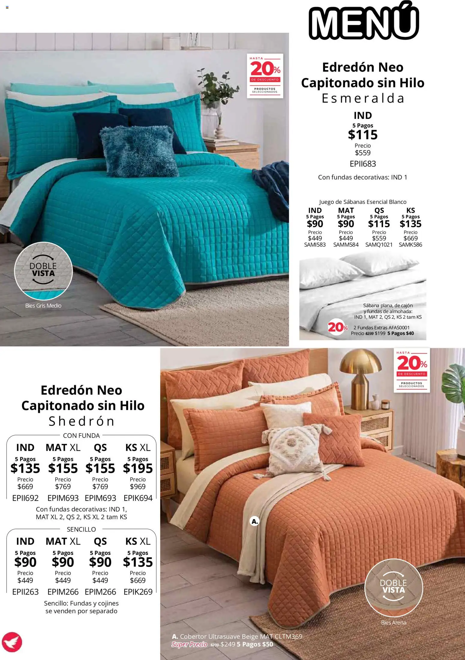 Vista previa las ofertas de la tienda Colchas Concord - Colchas Concord catálogo desde el 01/08/2026 