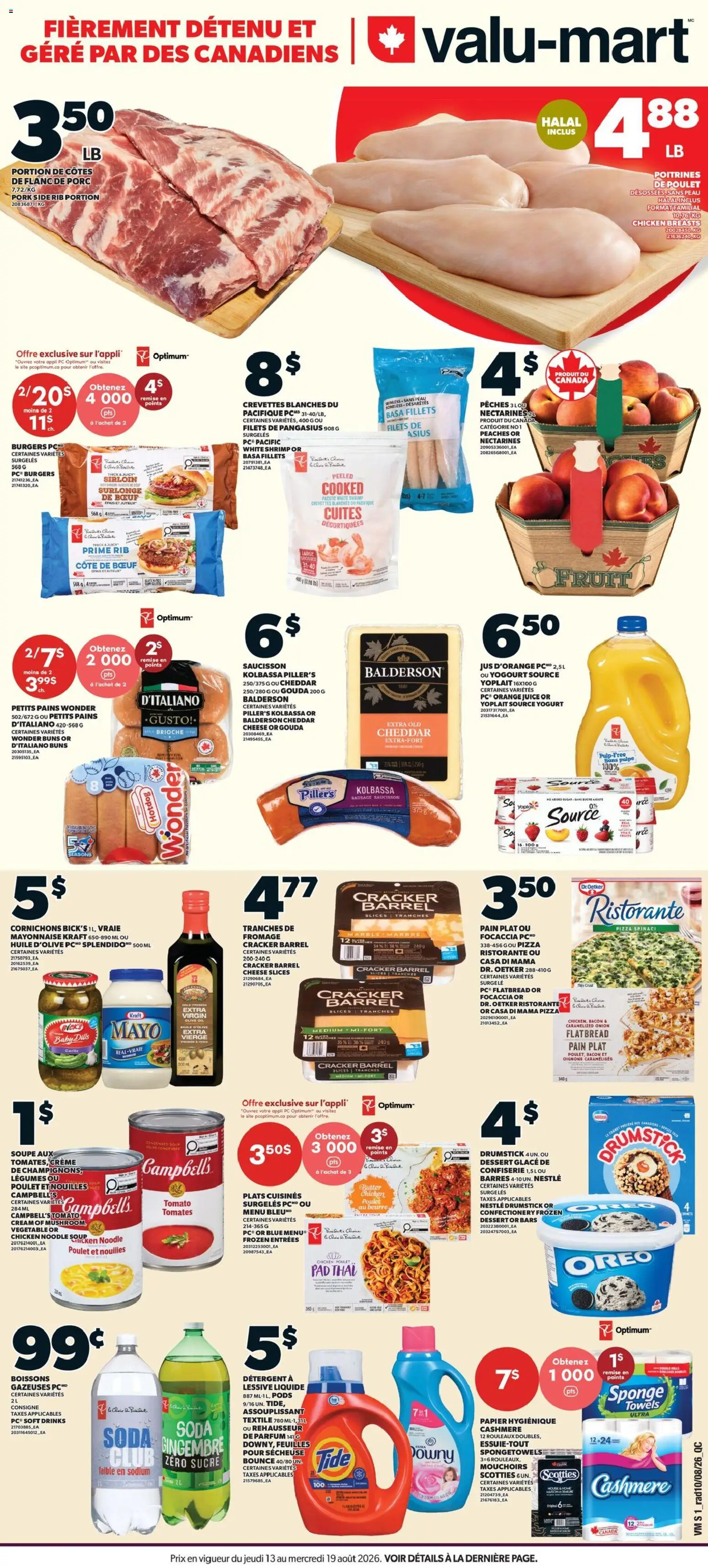 Preview of leaflet Valu Mart circulaire from shop Valu Mart is valid from Aug 13, 2026