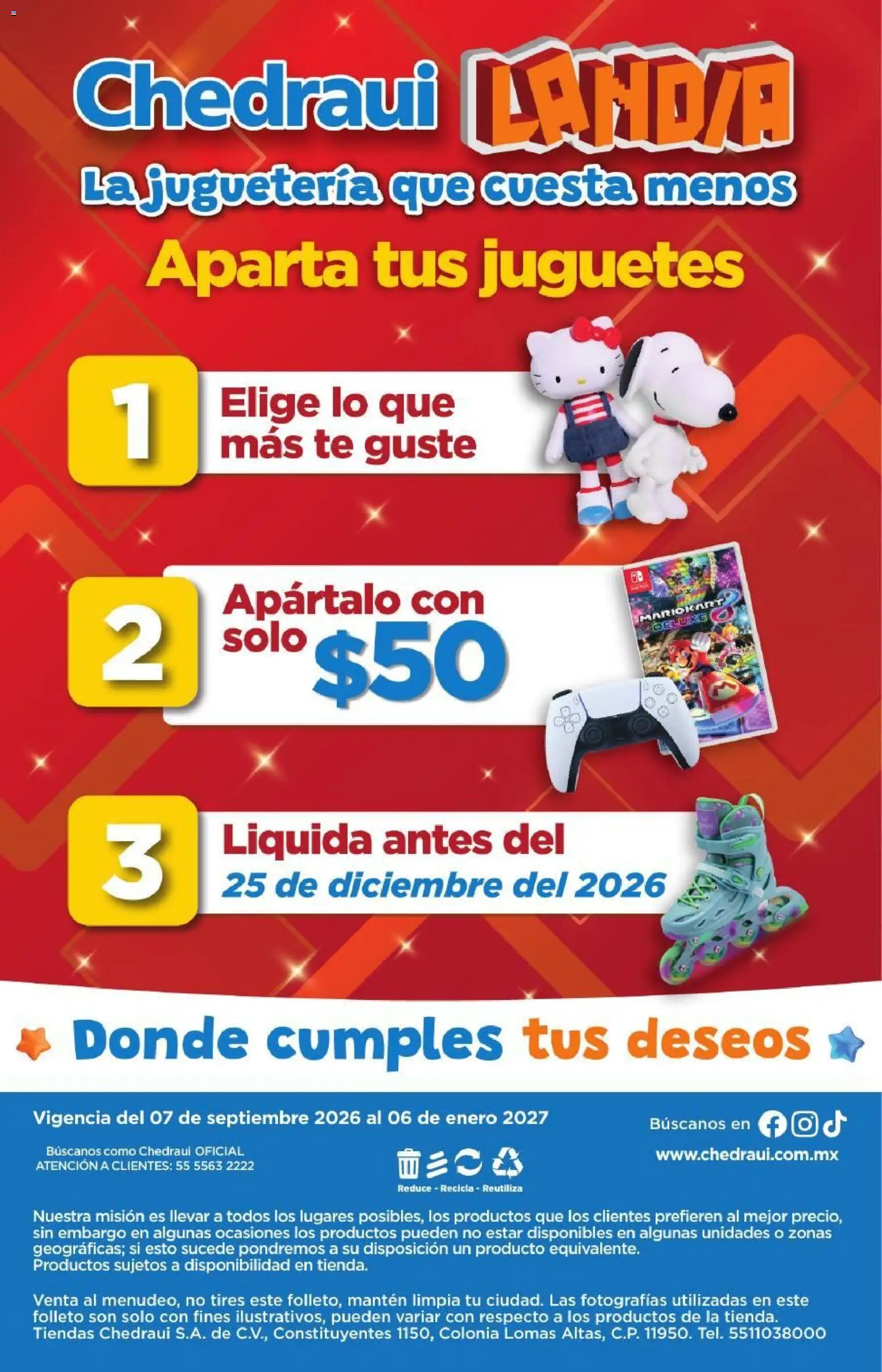 Vista previa las ofertas de la tienda Chedraui - Chedraui folleto Landia desde el 07/09/2026 - Té, Juguetes