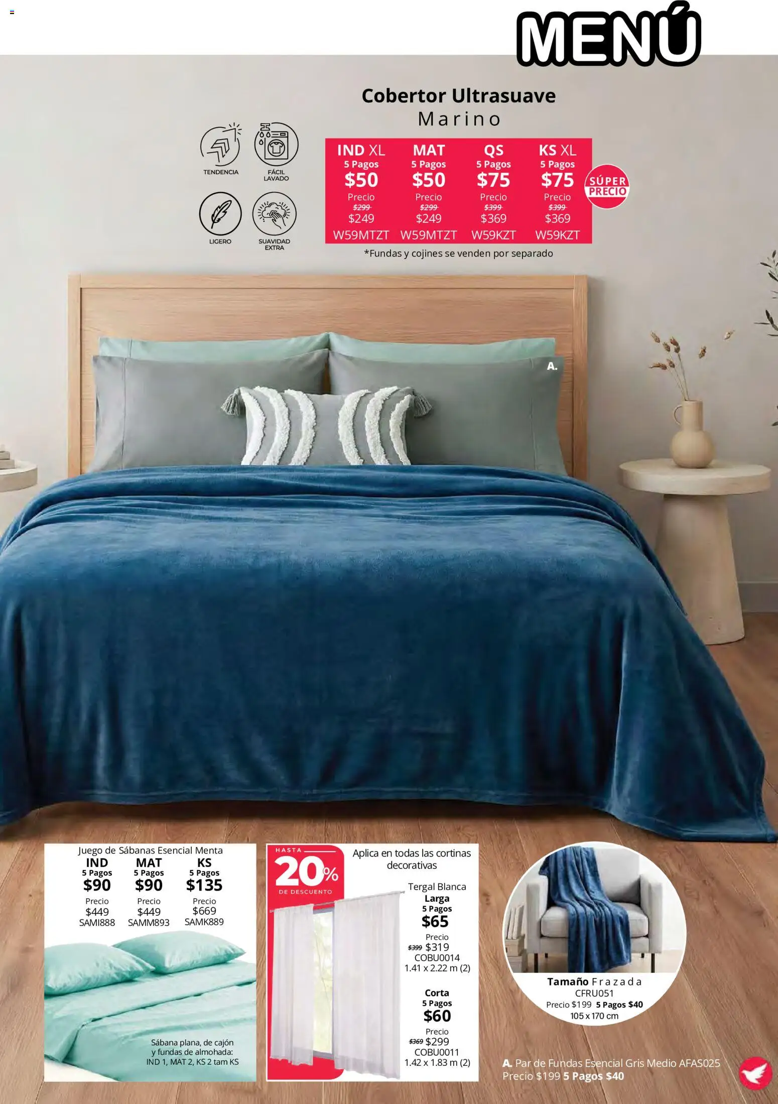 Vista previa las ofertas de la tienda Colchas Concord - Colchas Concord catálogo Colección Cobertor Calor de Hogar desde el 15/10/2026 