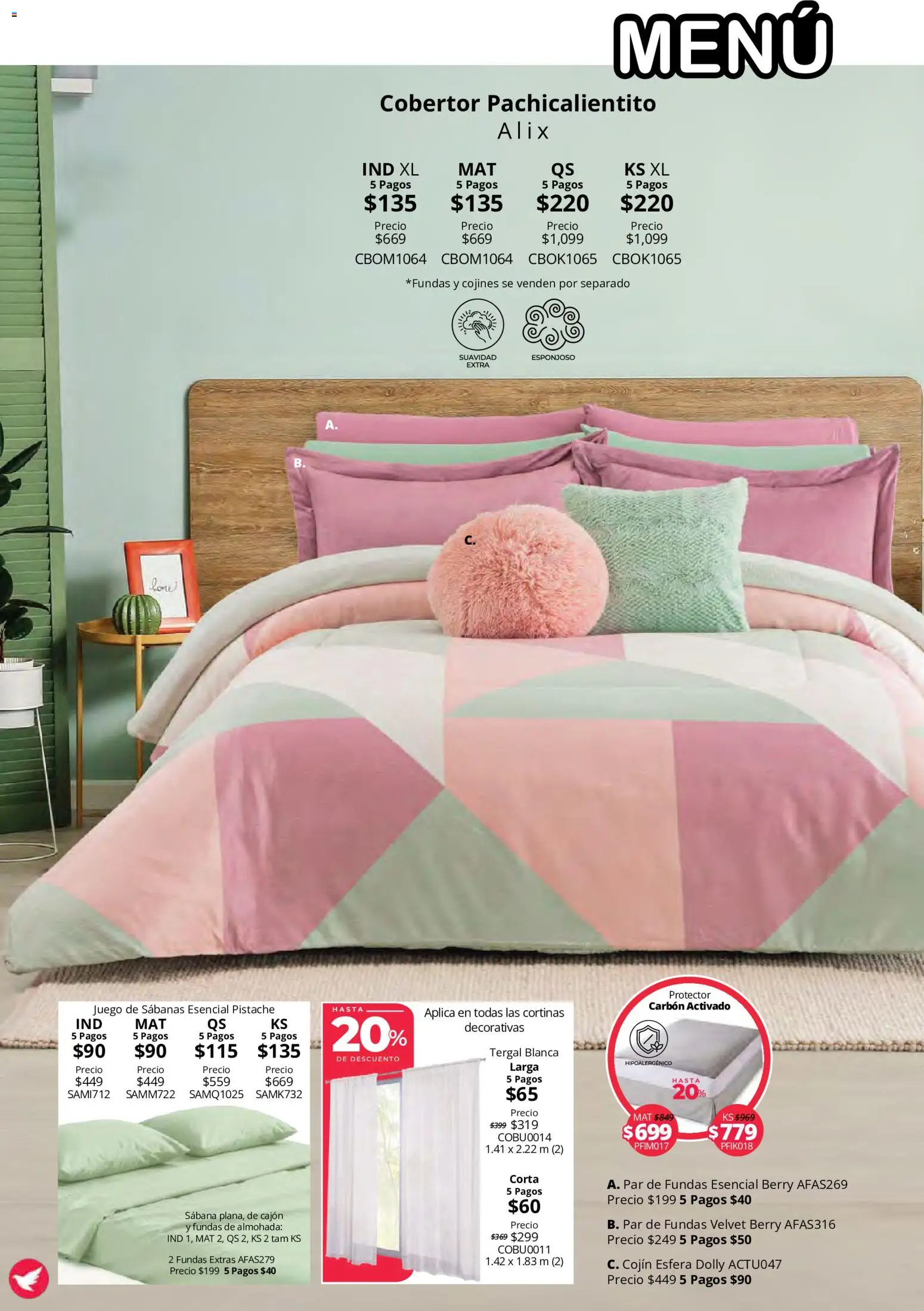 Vista previa las ofertas de la tienda Colchas Concord - Colchas Concord catálogo Colección Cobertor Calor de Hogar desde el 15/10/2026 