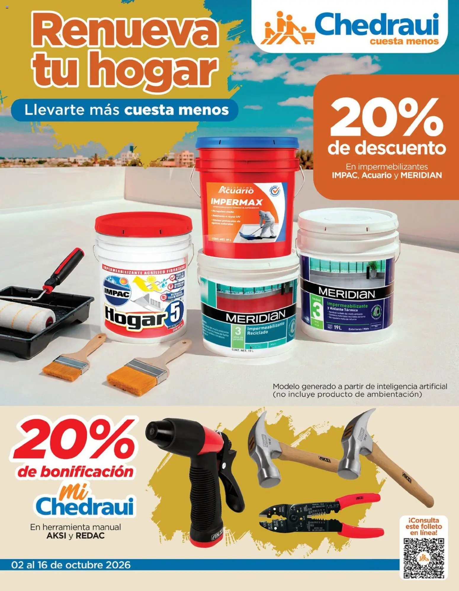 Vista previa las ofertas de la tienda Chedraui - Chedraui folleto Renueva tu hogar desde el 02/10/2026 