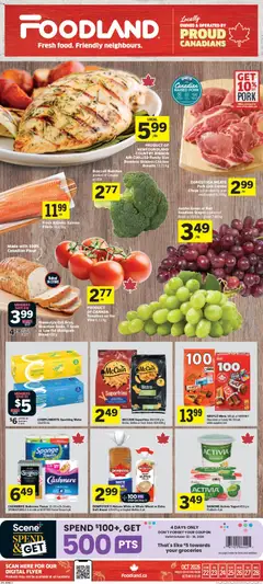 Preview of leaflet Foodland weekly flyer / circulaire from shop Foodland is valid from Oct 22, 2026