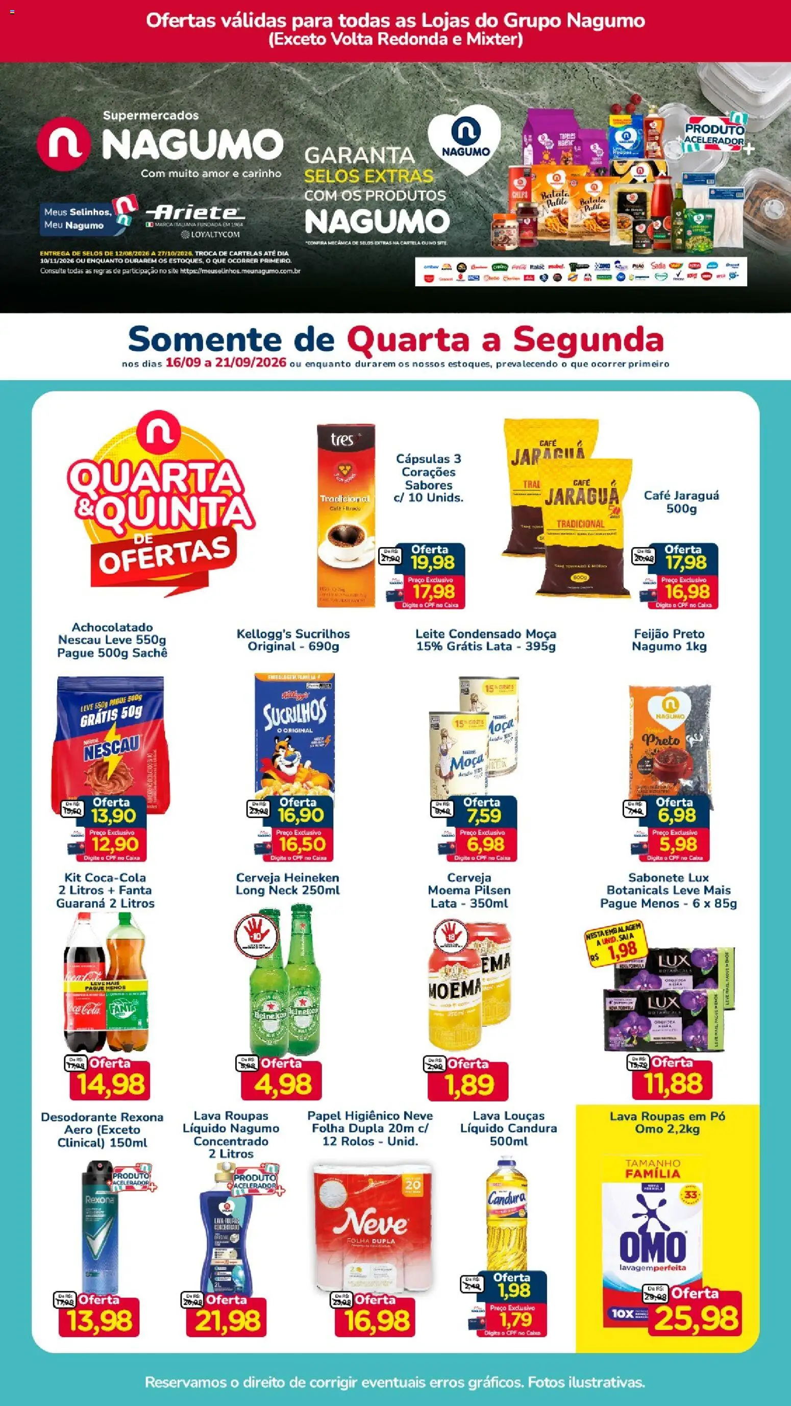 Pré-Visualização do folheto "Nagumo ofertas Quarta e Quinta" da loja Nagumo válido a partir de 16/09/2026