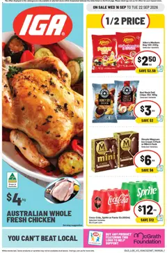 Preview of catalogue IGA catalogue East Brisbane from shop IGA valid 16/09/2026