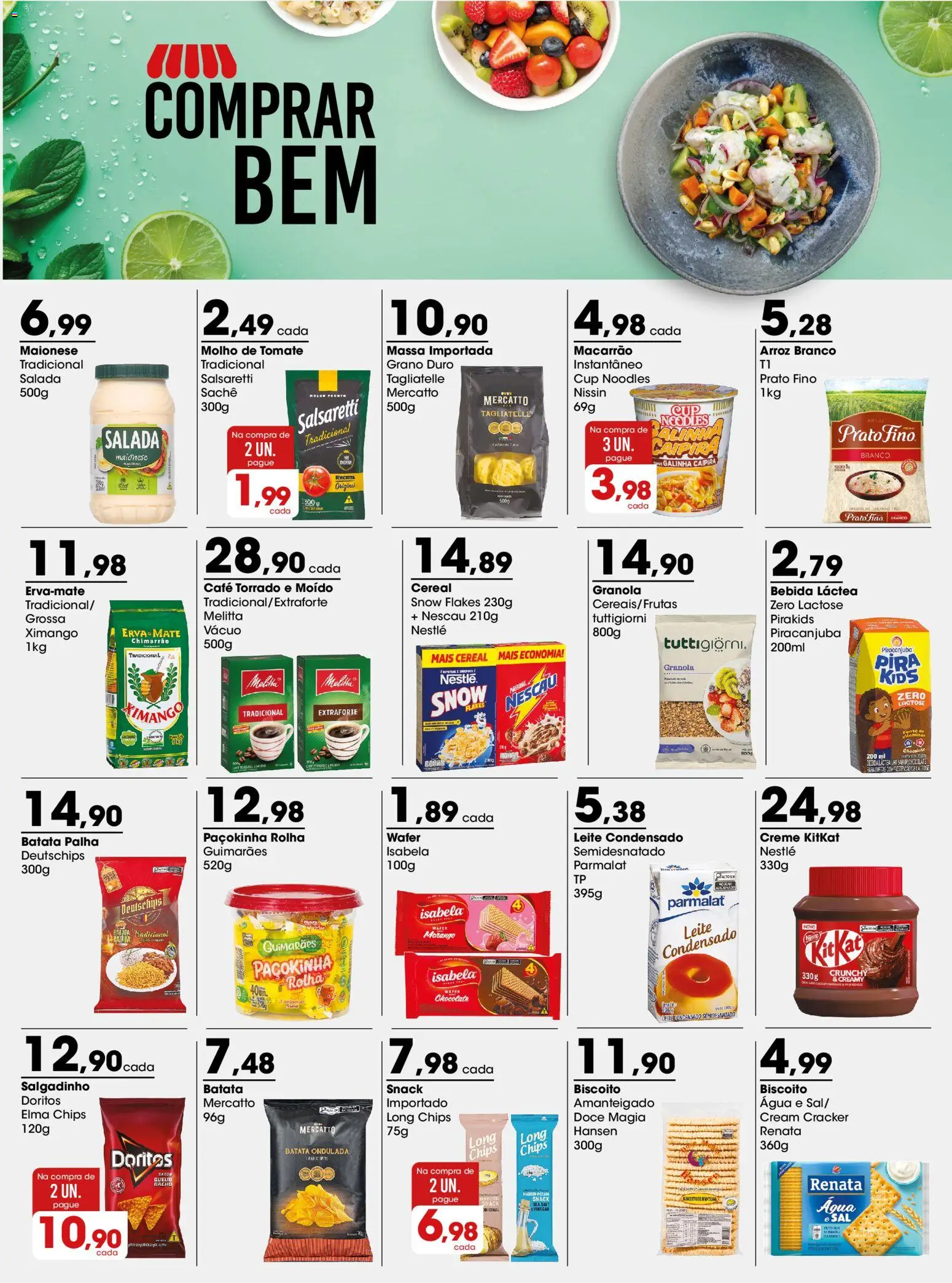 Pré-Visualização do folheto "Zaffari ofertas - RS" da loja Zaffari válido a partir de 06/04/2026 - Café, Chocolate, Sal, Biscoito, Elma Chips, Nescau, Salada, Batata palha