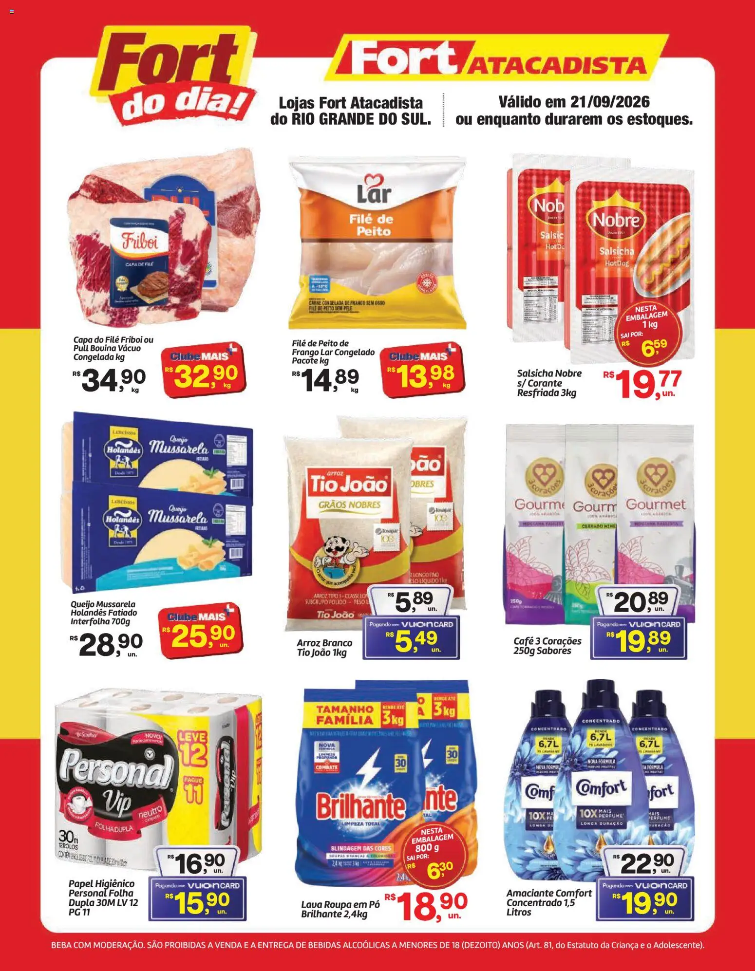 Pré-Visualização do folheto "Fort Atacadista ofertas do Dia" da loja Fort Atacadista válido a partir de 21/09/2026