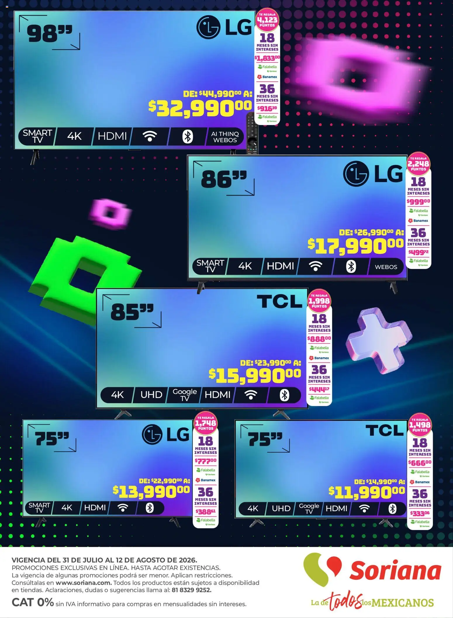 Vista previa las ofertas de la tienda Soriana - Soriana Duplicate of Central Gamer Exclusivo en línea desde el 31/07/2026 