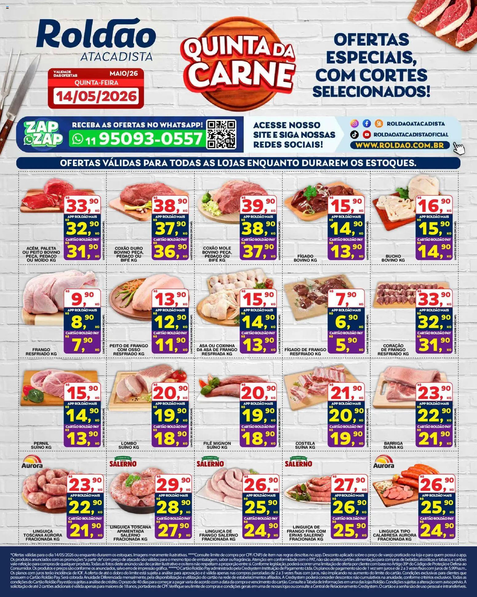 Pré-Visualização do folheto "Roldão ofertas Quinta da Carne" da loja Roldão válido a partir de 14/05/2026