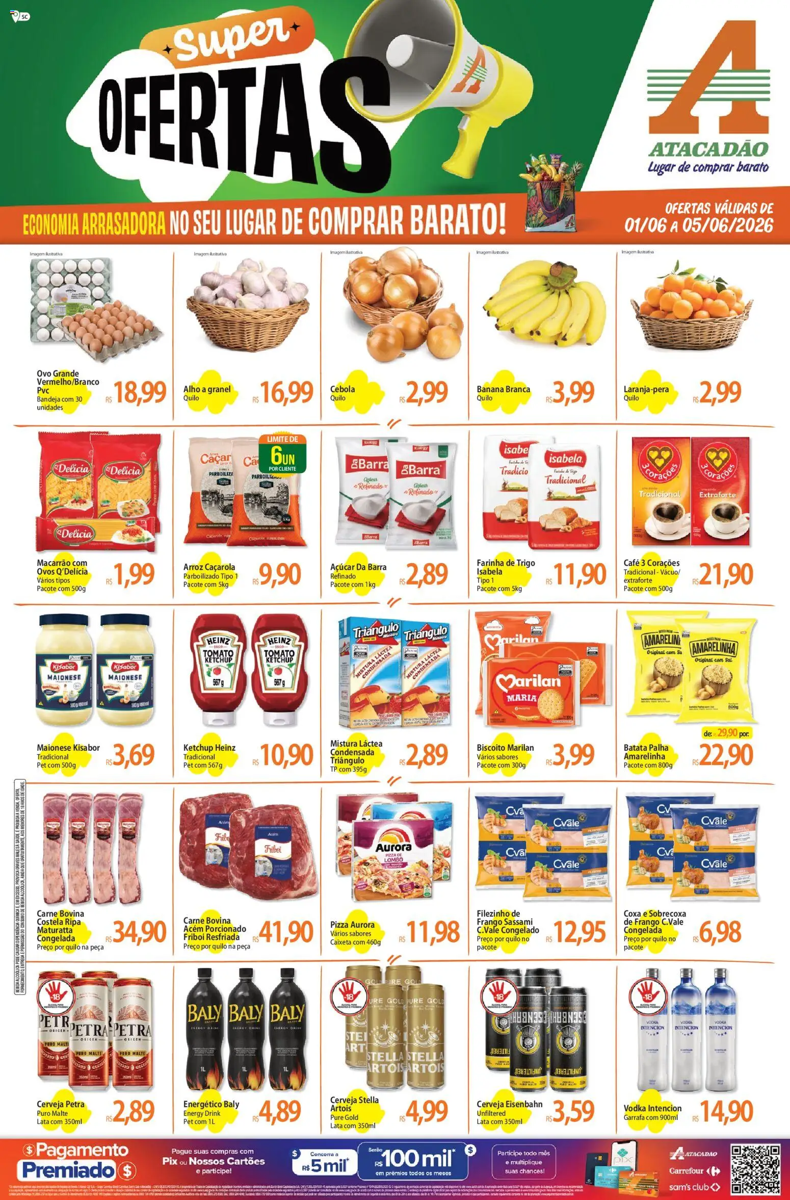 Pré-Visualização do folheto "Atacadão ofertas - SC" da loja Atacadão válido a partir de 01/06/2026