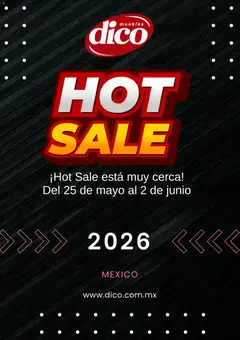 Vista previa las ofertas de la tienda Muebles Dico - Muebles Dico Hot Sale aviso desde el 08/05/2026 