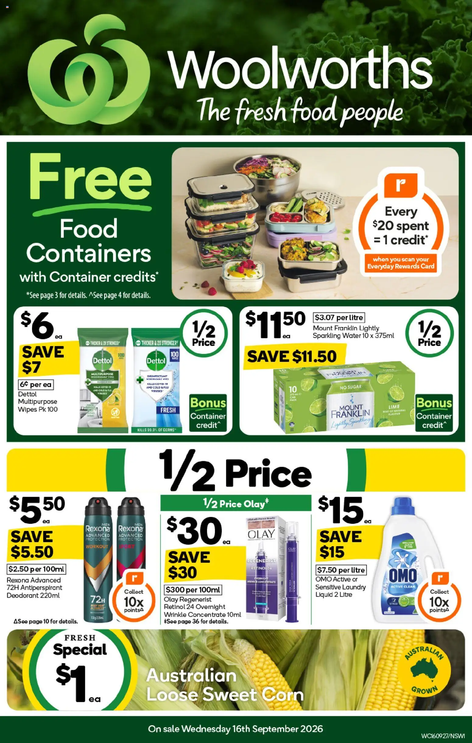 Preview of catalogue Woolworths catalogue from shop Woolworths valid 16/09/2026