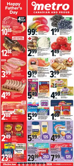Un aperçu du dépliant Metro weekly flyer - Trois-Pistoles du magasin Metro est valide à partir 18 juin 2026