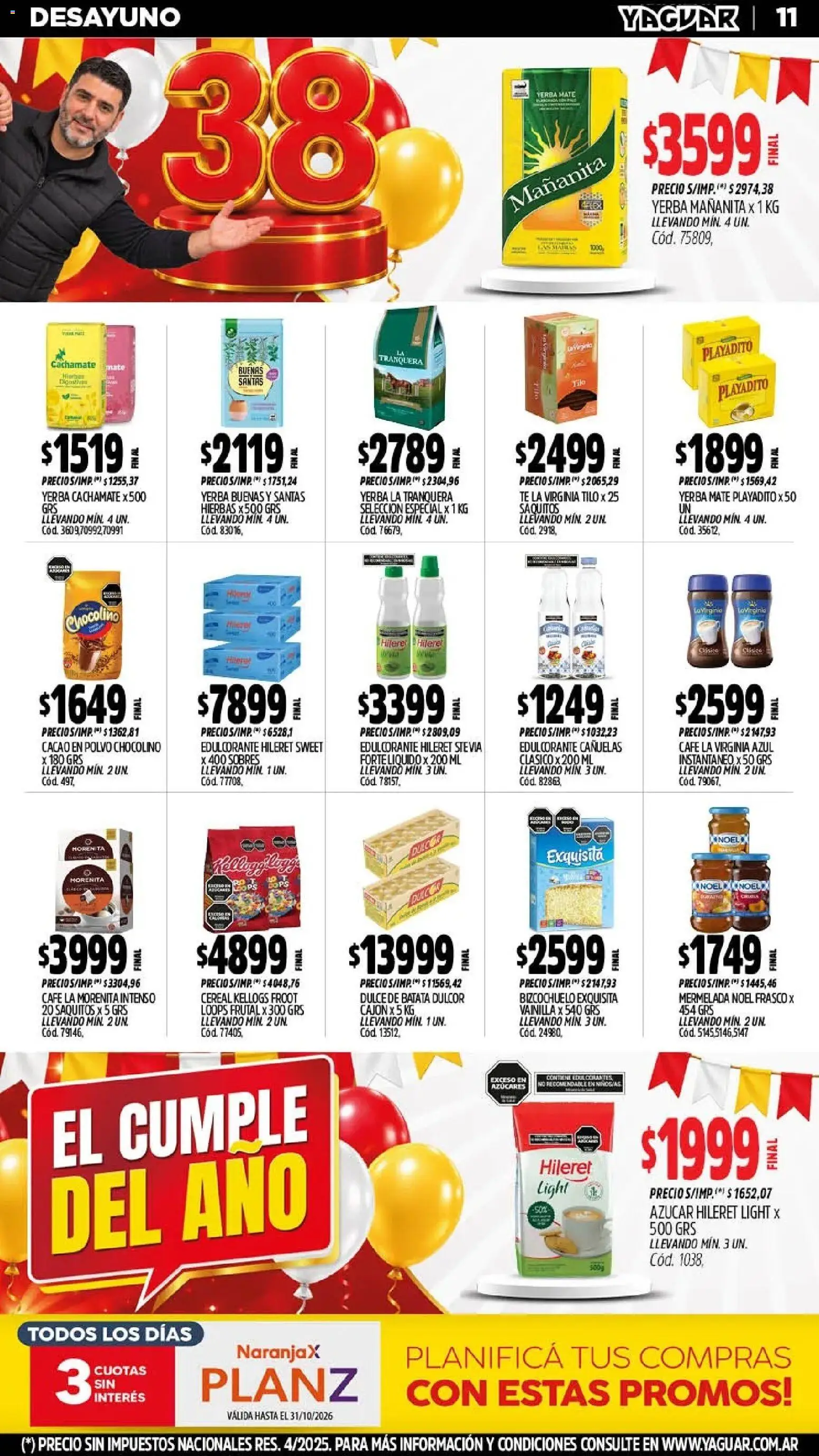 Vista previa del folleto de la tienda Yaguar válido desde el 26/10/2026 