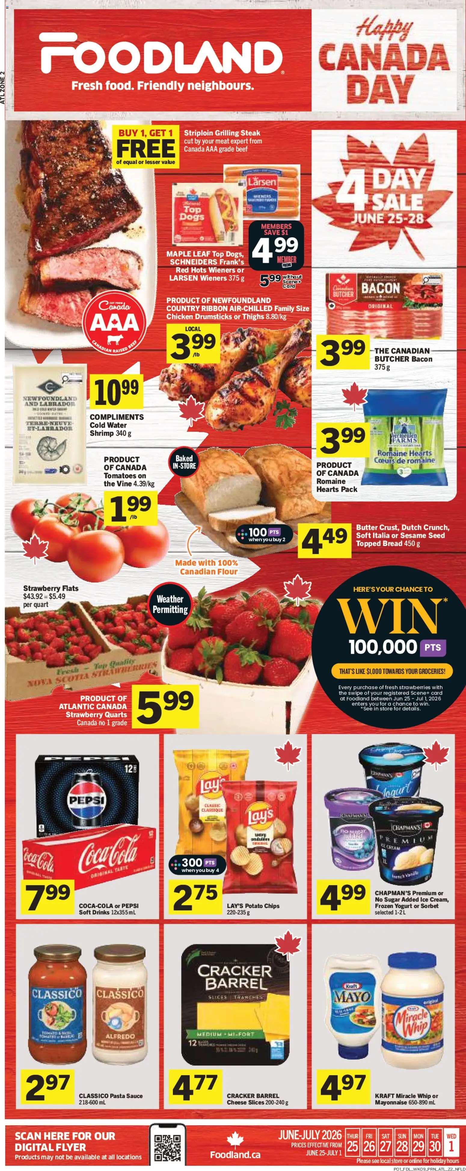 Preview of leaflet Foodland weekly flyer / circulaire from shop Foodland is valid from Jun 25, 2026