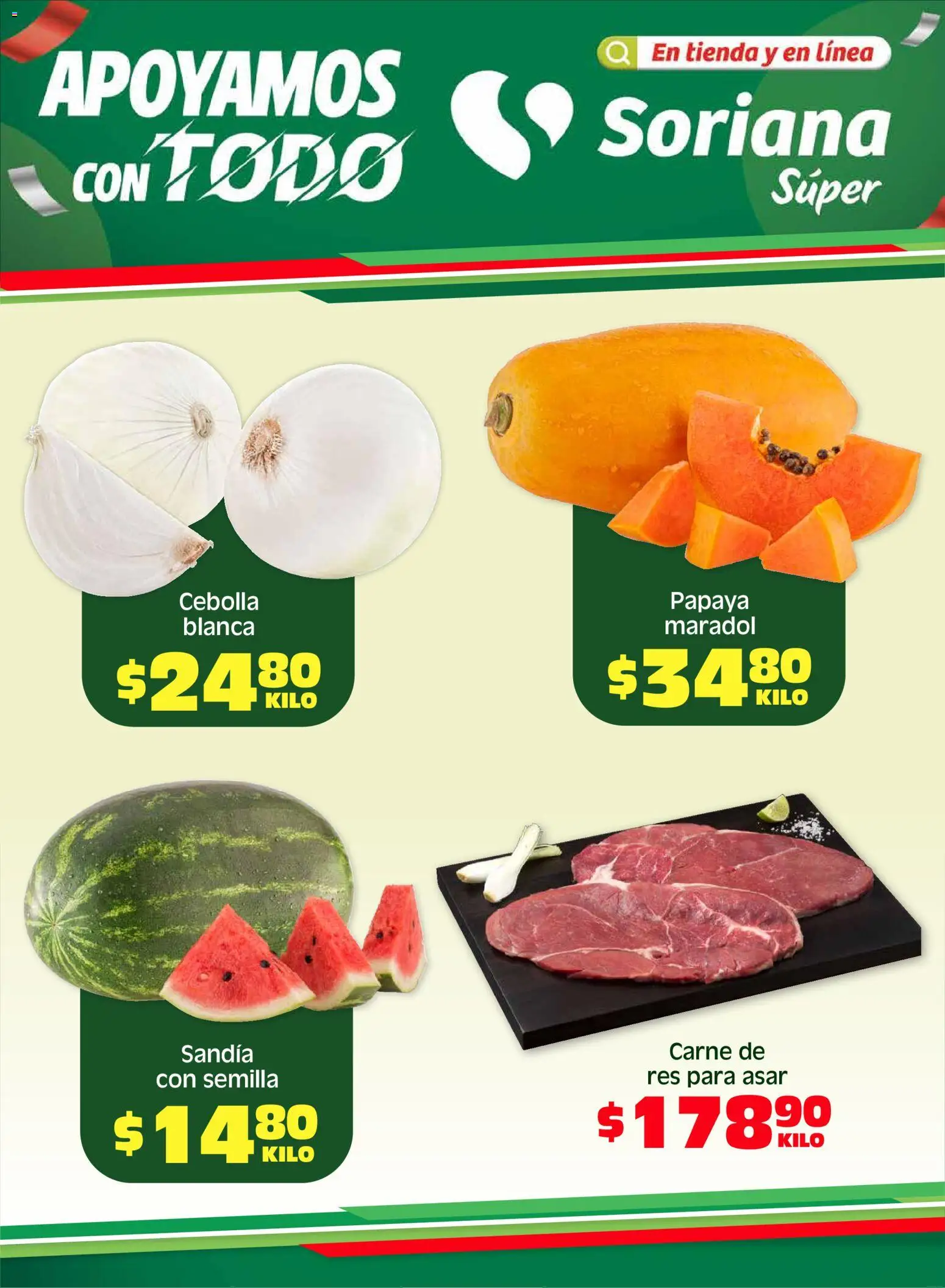 Vista previa las ofertas de la tienda Soriana - Soriana Fin de Semana Súper: Tamaulipas (excepto Cd. Victoria y Tampico) desde el 15/05/2026 