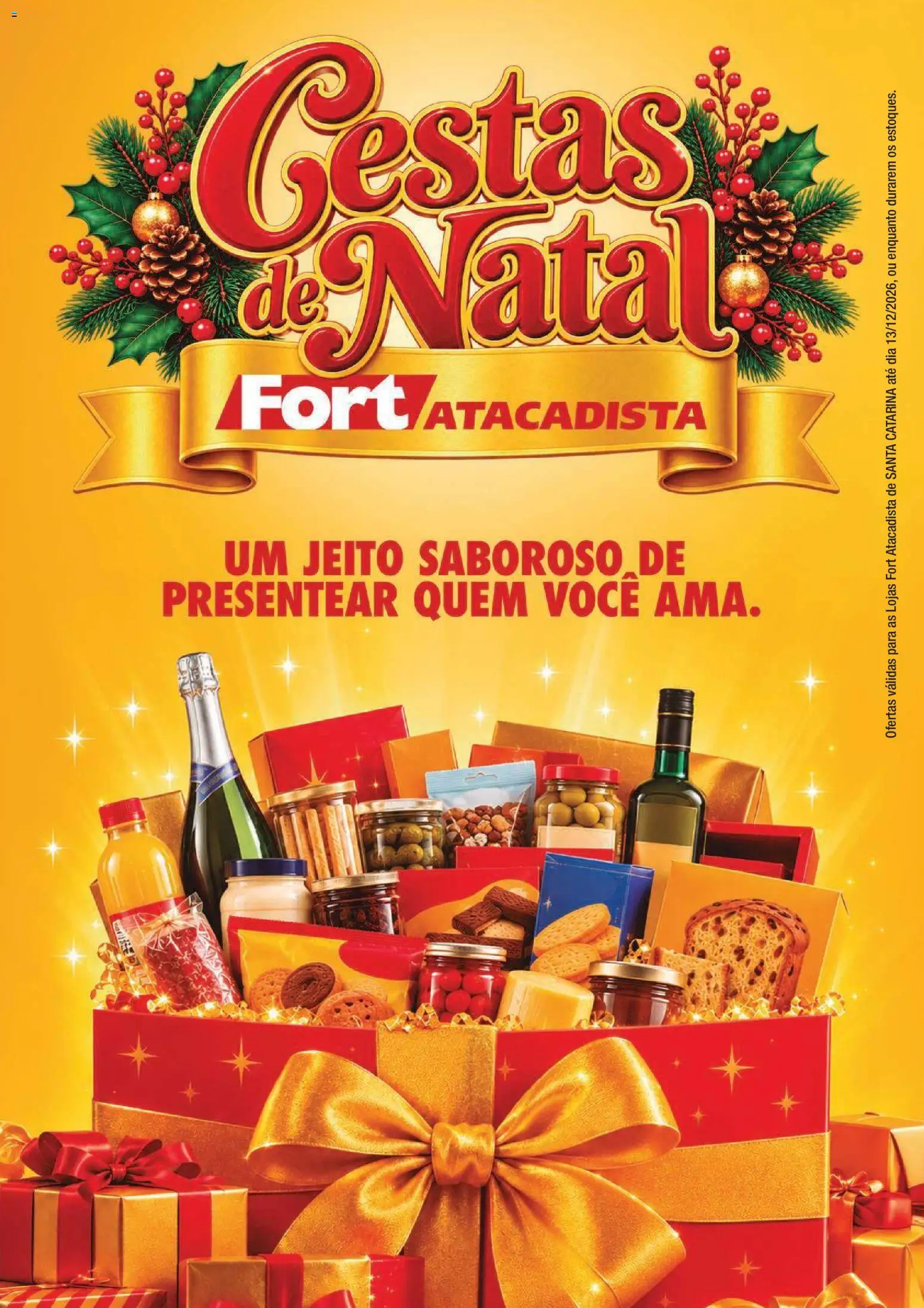 Pré-Visualização do folheto "Fort Atacadista ofertas Cestas de Natal" da loja Fort Atacadista válido a partir de 06/10/2026