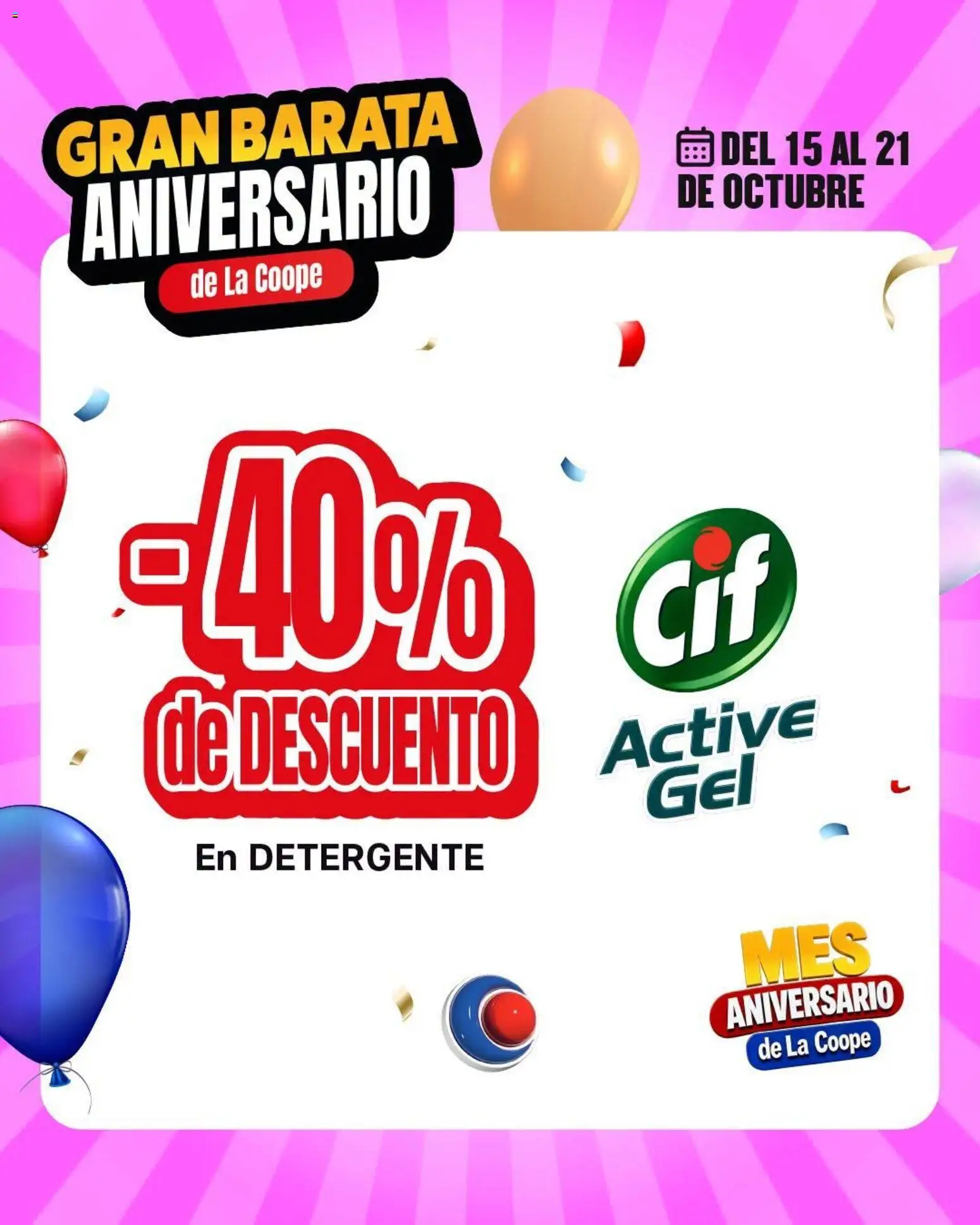 Vista previa del folleto de la tienda Cooperativa Obrera válido desde el 15/10/2026 
