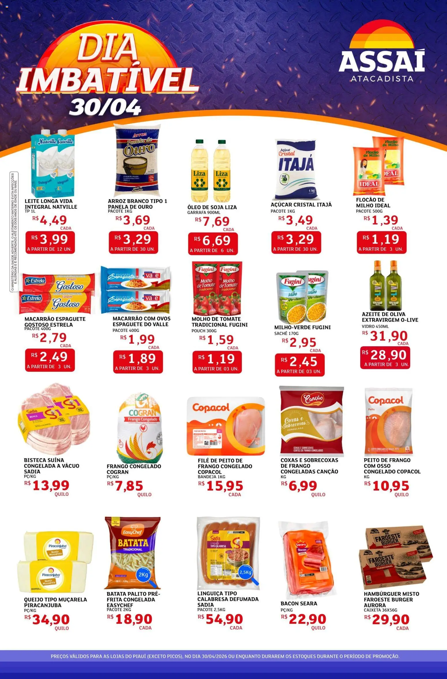 Pré-Visualização do folheto "Assaí Atacadista ofertas - PI" da loja Assaí Atacadista válido a partir de 30/04/2026