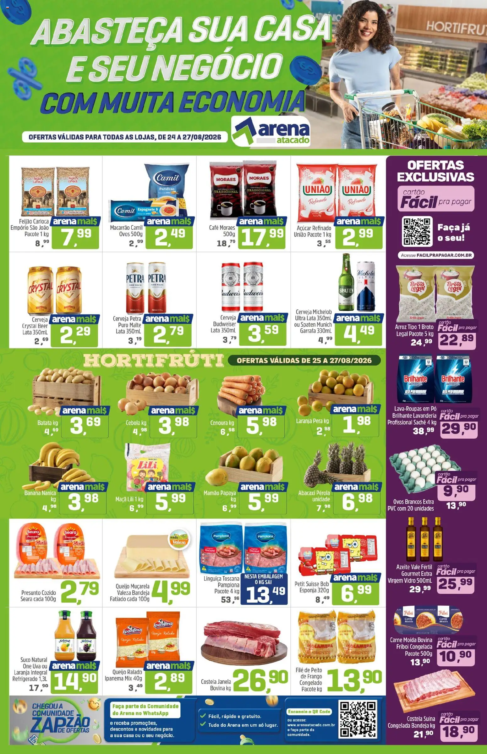 Pré-Visualização do folheto "Arena Atacado - Ofertas da semana" da loja Arena Atacado válido a partir de 24/08/2026